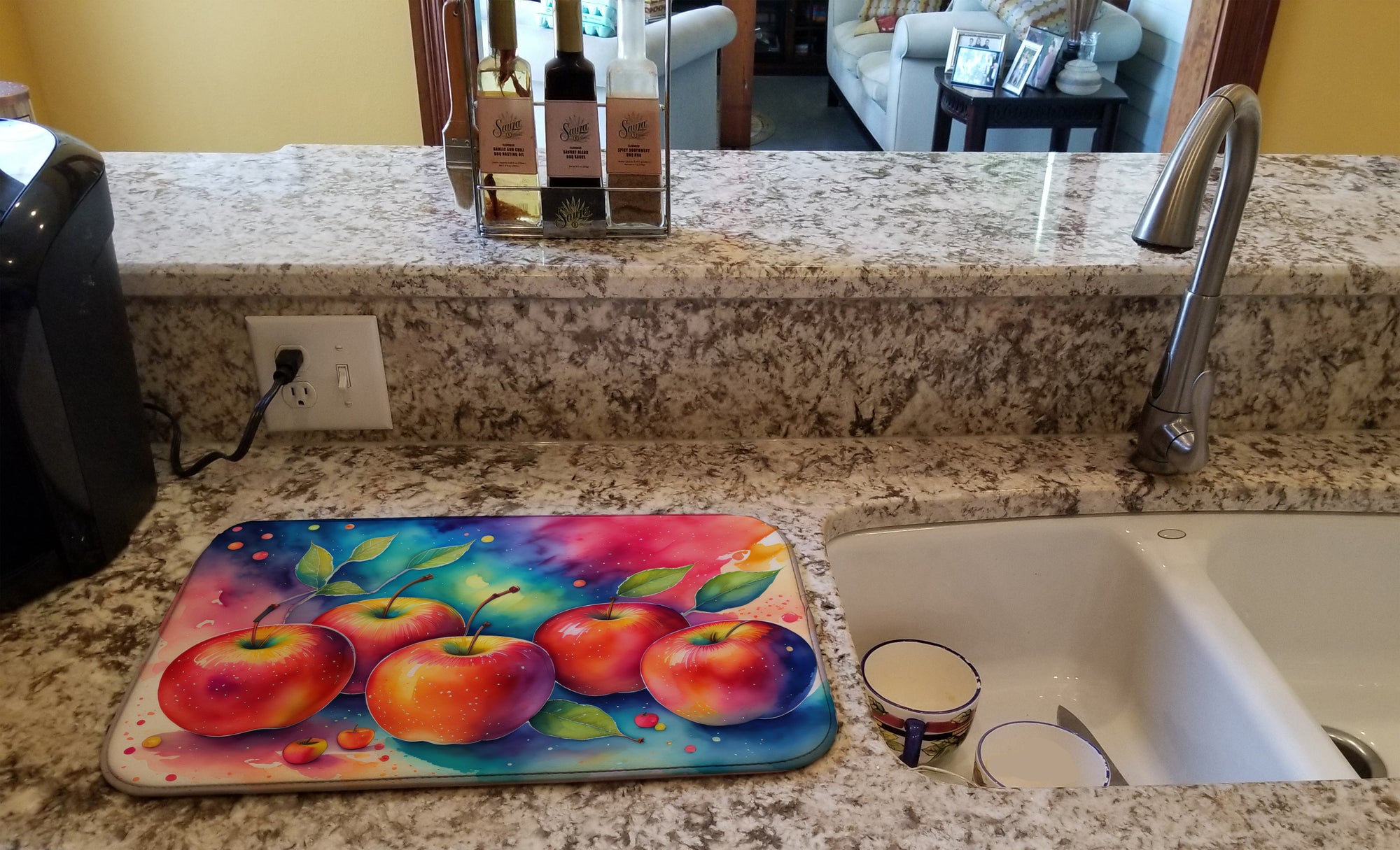 Buy this Colorful Apples Dish Drying Mat