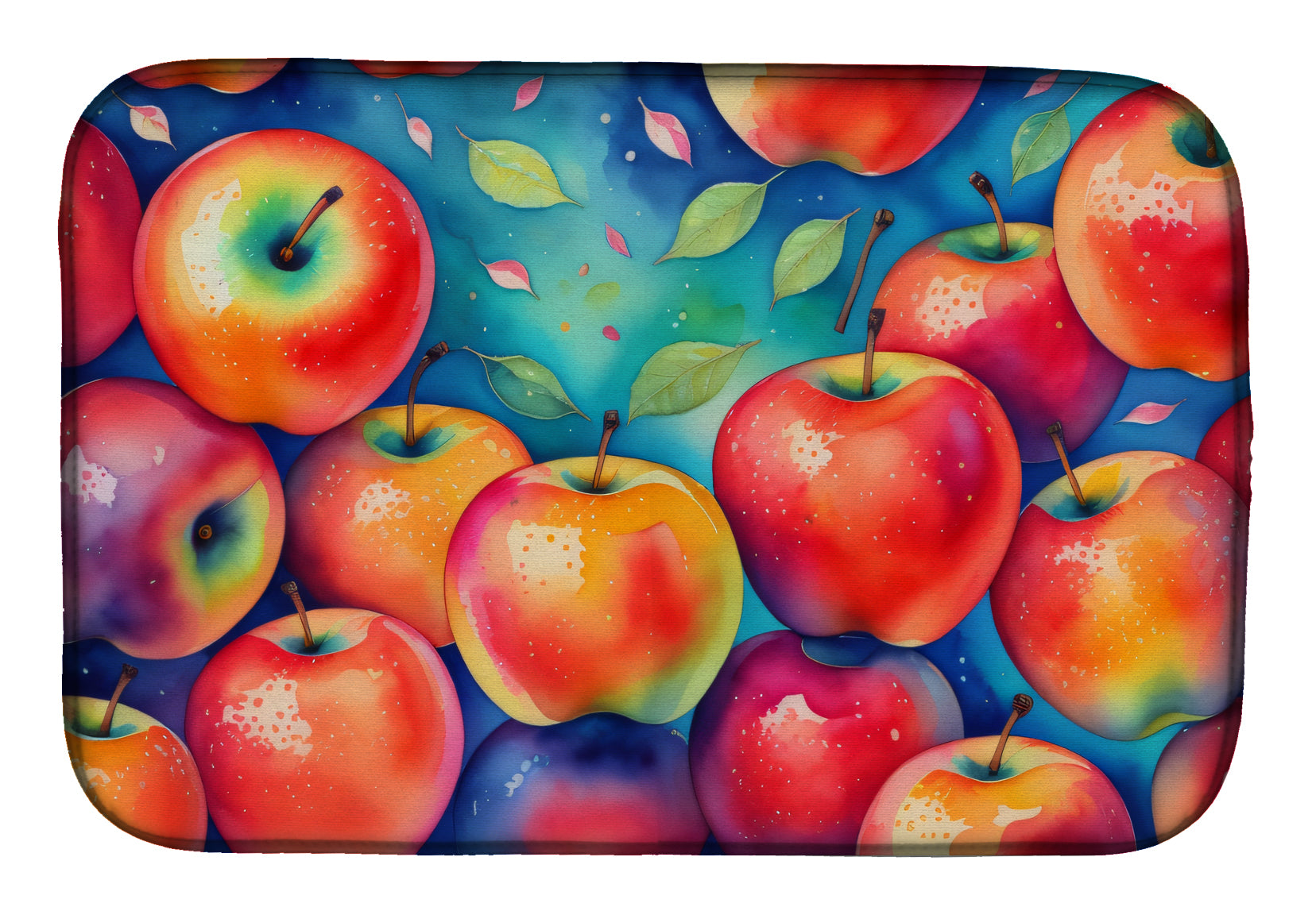 Buy this Colorful Apples Dish Drying Mat