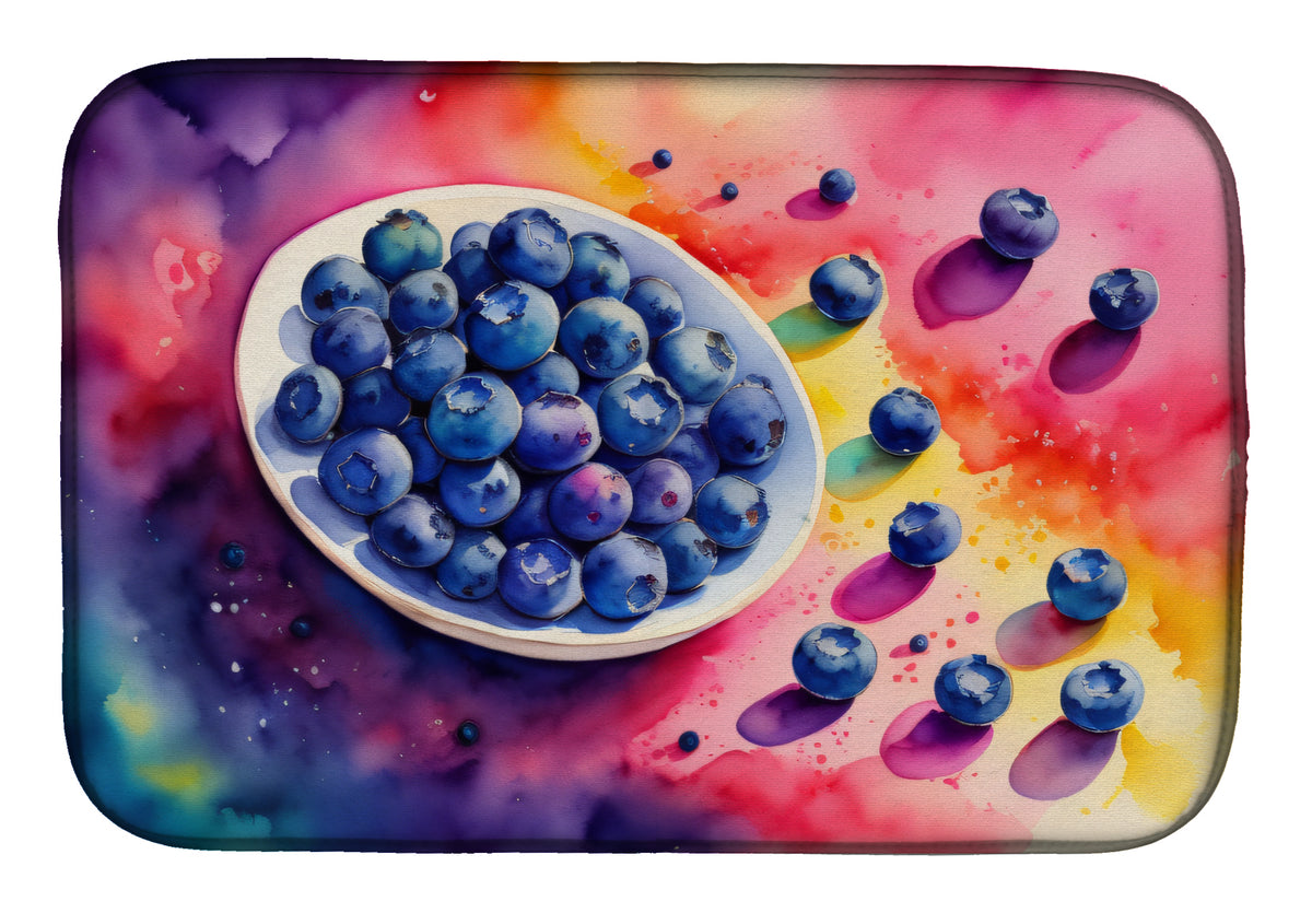 Buy this Colorful Blueberries Dish Drying Mat