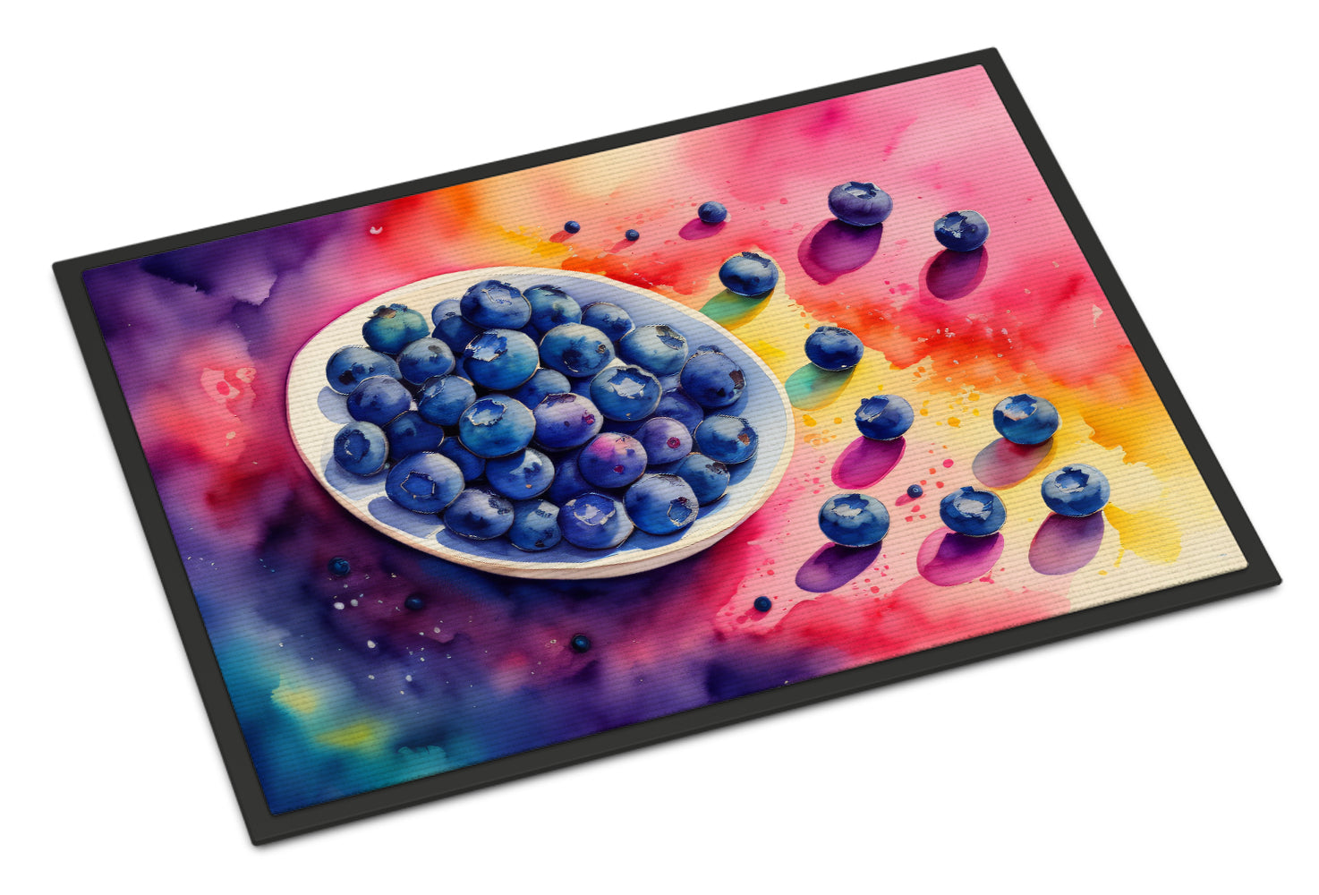 Buy this Colorful Blueberries Indoor or Outdoor Mat 24x36