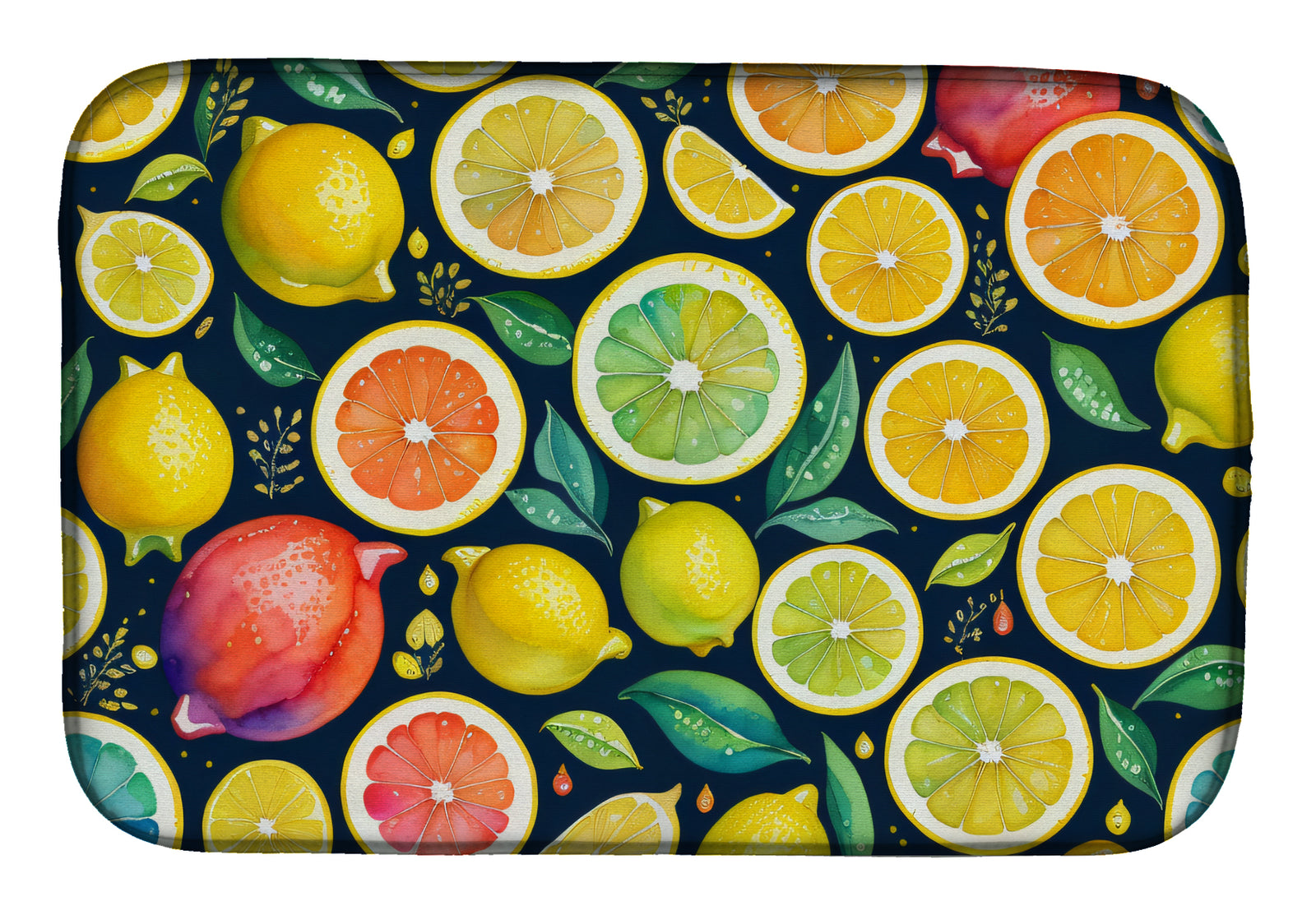 Buy this Colorful Lemons Dish Drying Mat