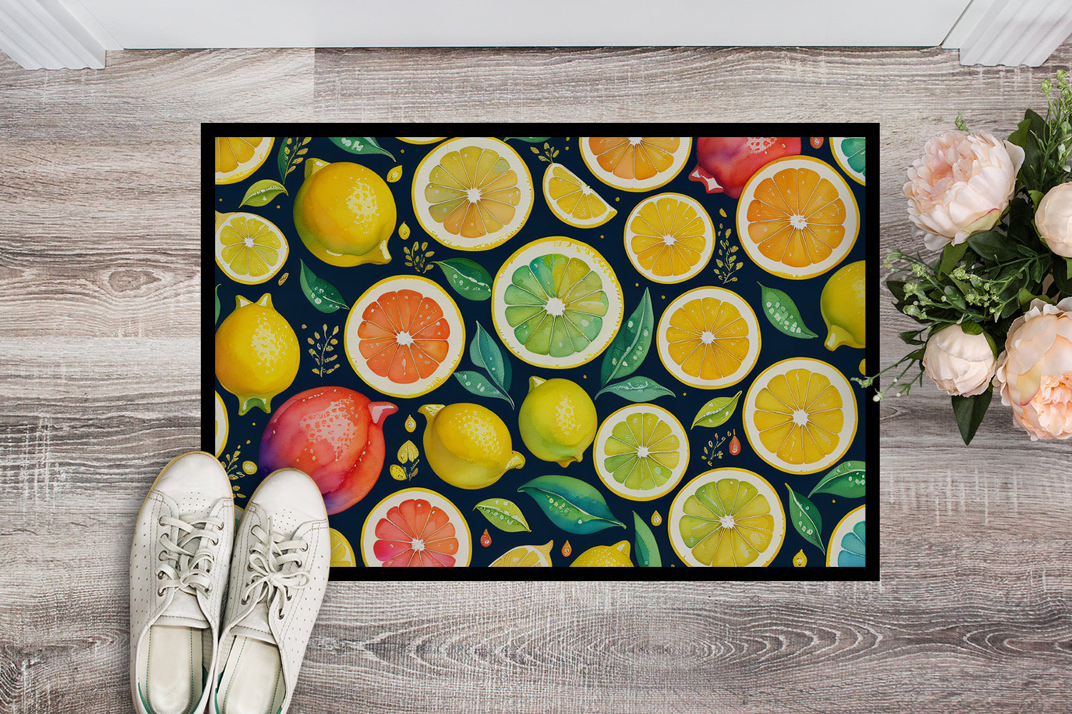 Colorful Lemons Doormat 18x27  the-store.com.