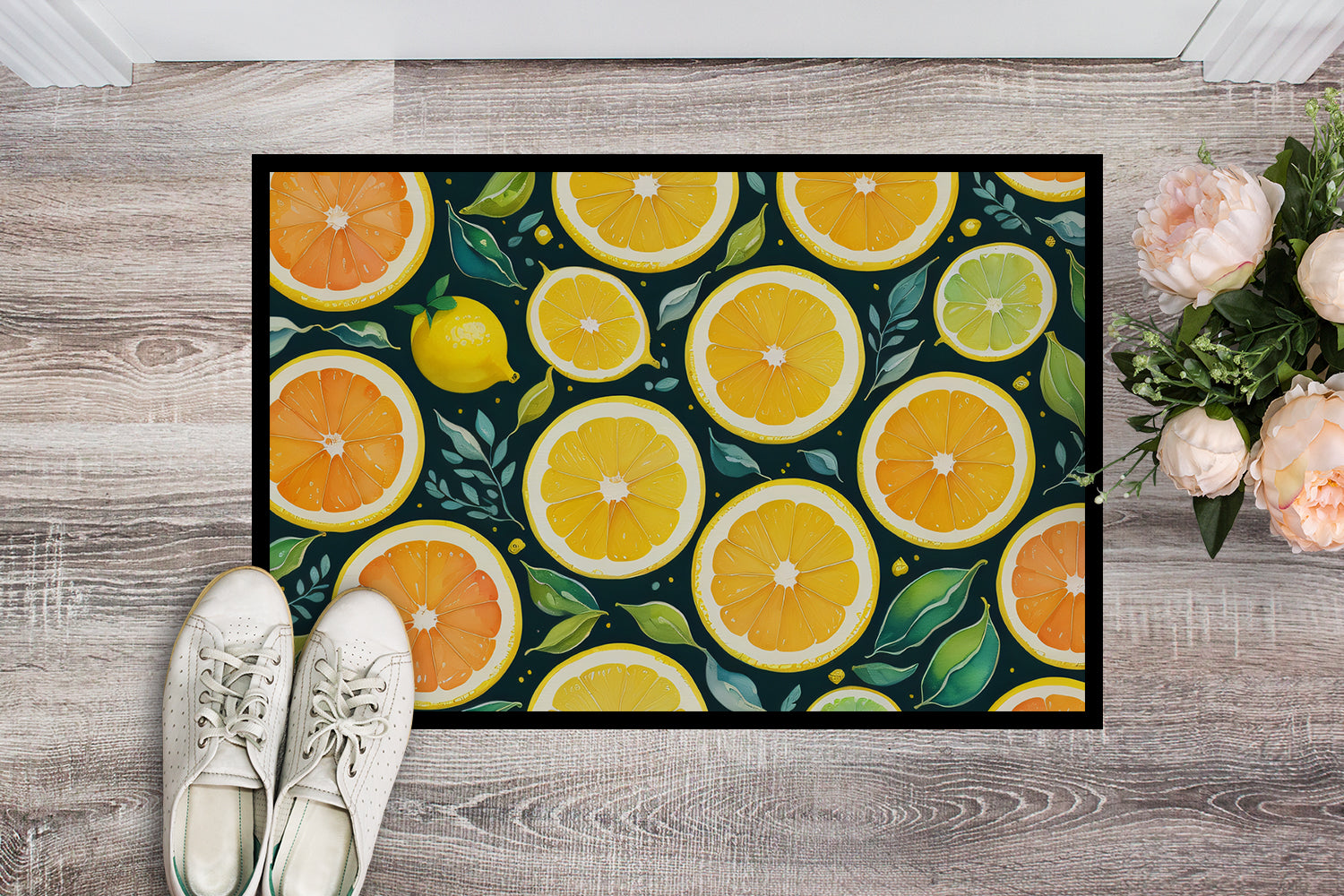 Colorful Lemons Indoor or Outdoor Mat 24x36  the-store.com.