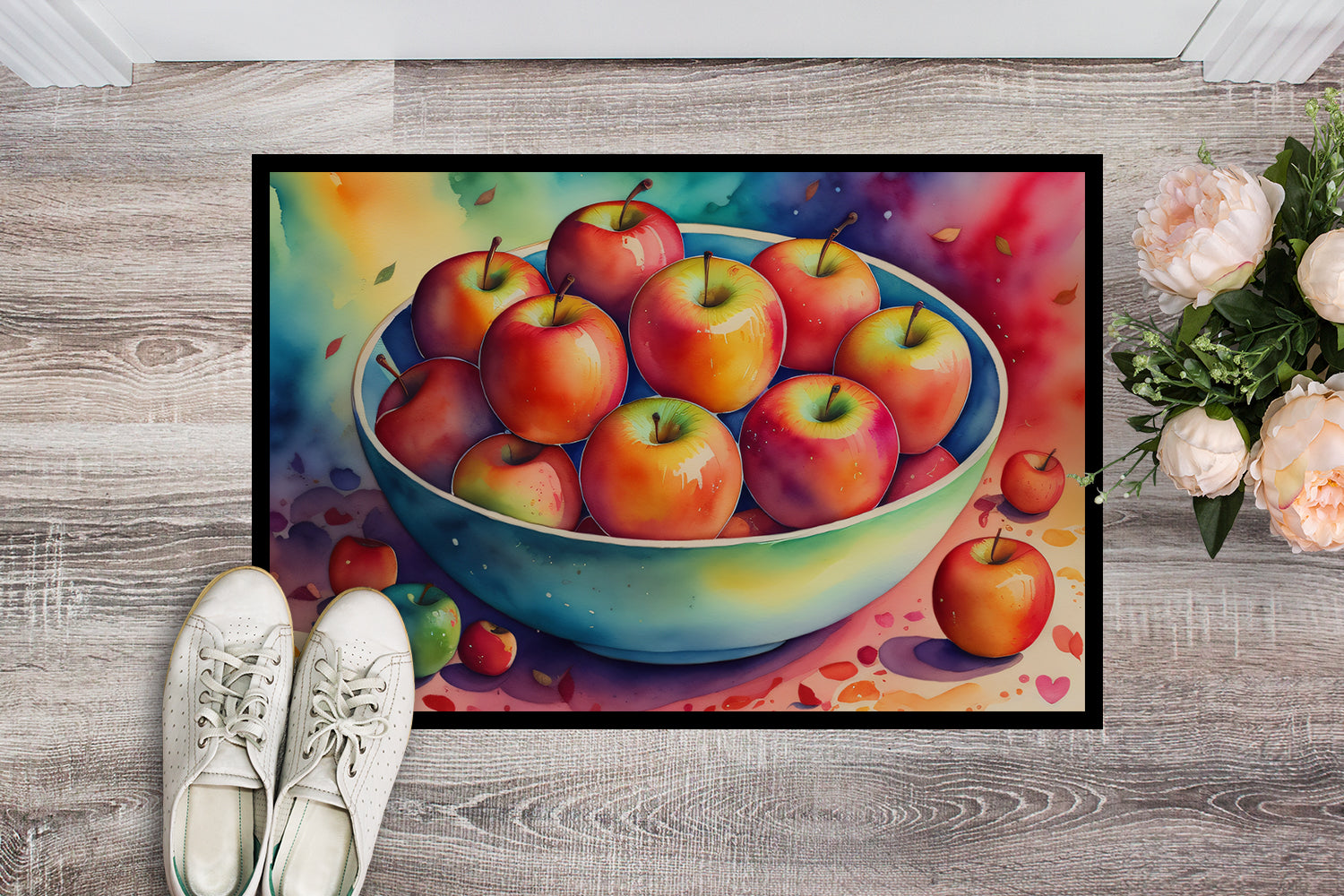 Colorful Apples Indoor or Outdoor Mat 24x36  the-store.com.