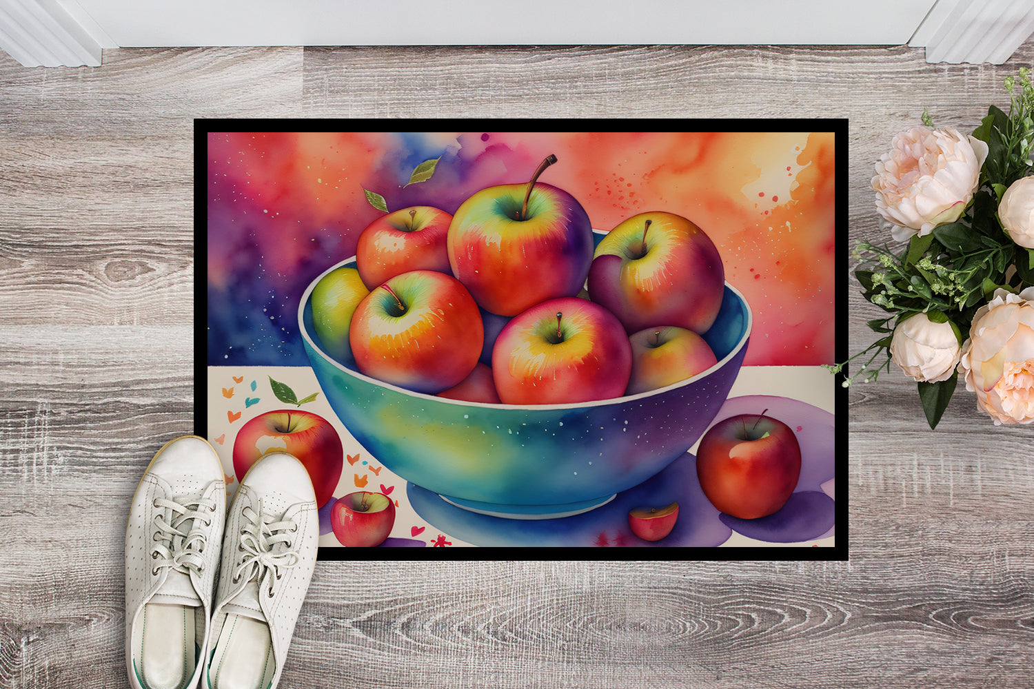 Colorful Apples Indoor or Outdoor Mat 24x36  the-store.com.