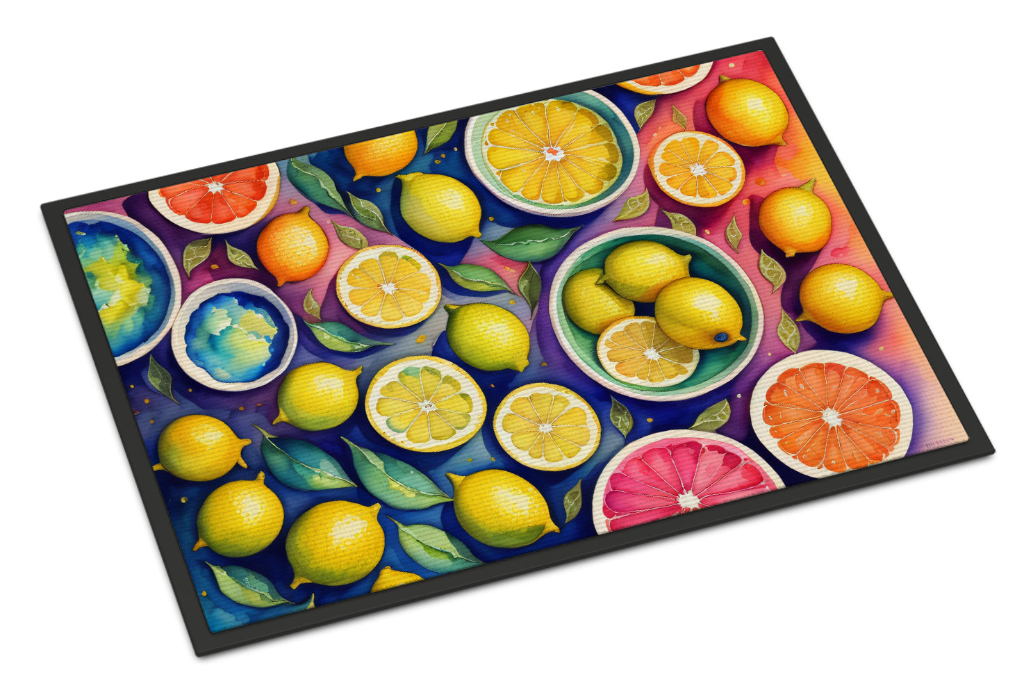 Buy this Colorful Lemons Indoor or Outdoor Mat 24x36