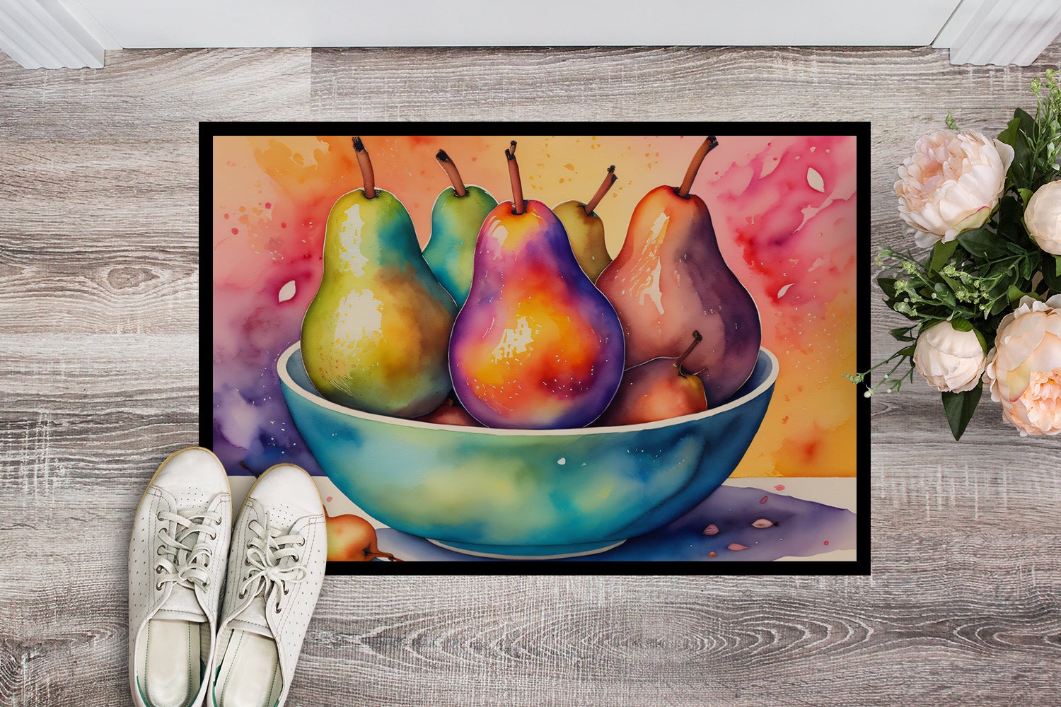 Buy this Colorful Pears Indoor or Outdoor Mat 24x36