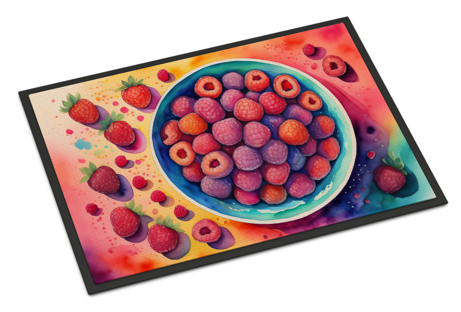 Buy this Colorful Raspberries Indoor or Outdoor Mat 24x36