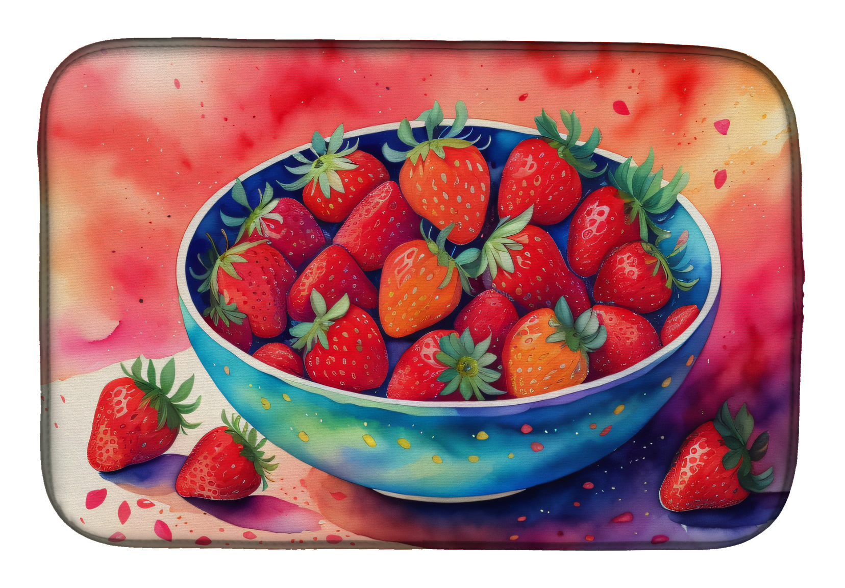 Buy this Colorful Strawberries Dish Drying Mat