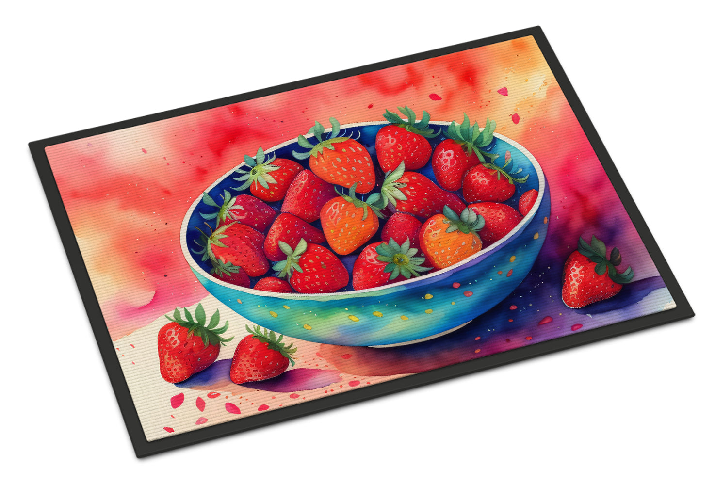 Buy this Colorful Strawberries Indoor or Outdoor Mat 24x36