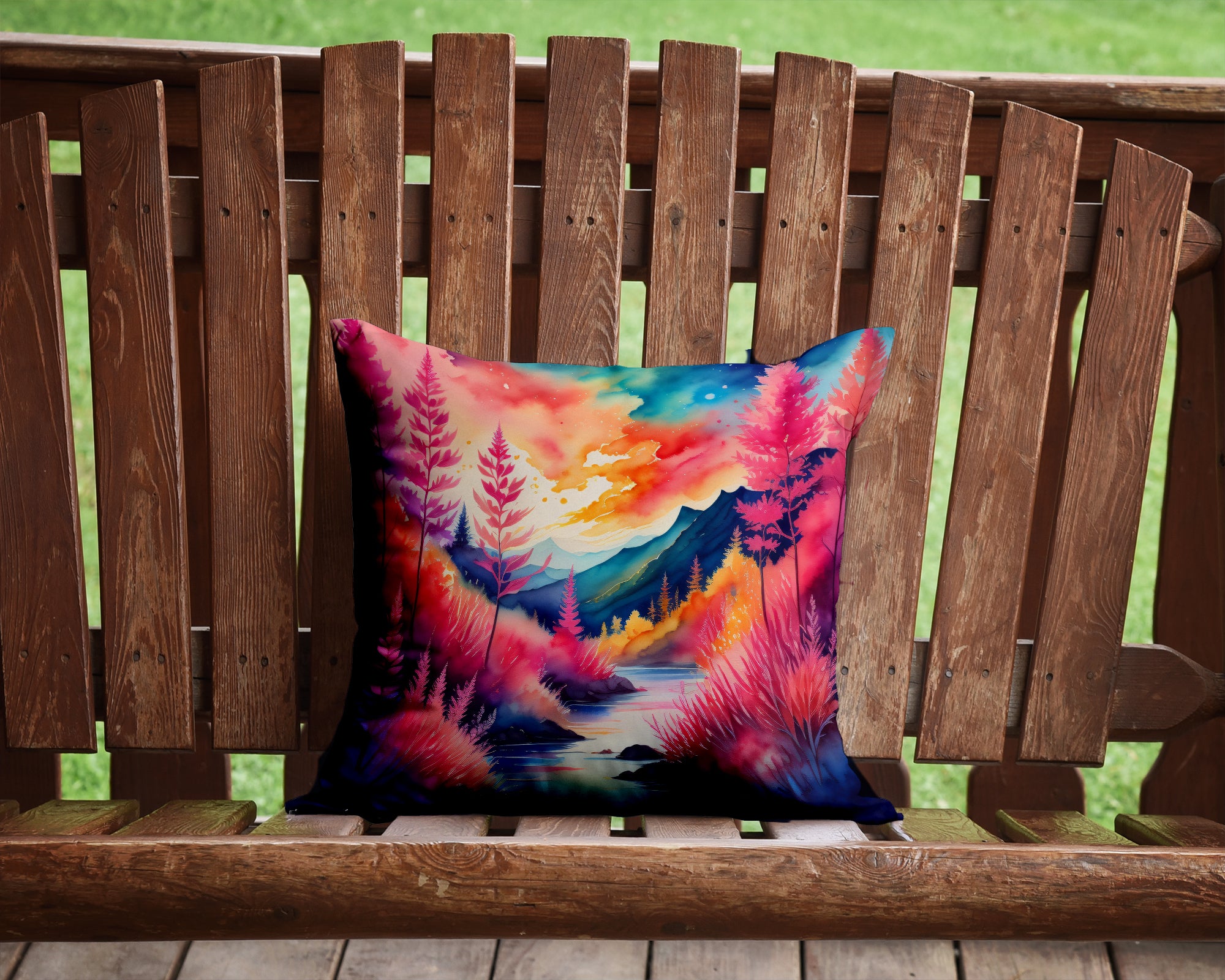 Colorful Astilbe Fabric Decorative Pillow  the-store.com.