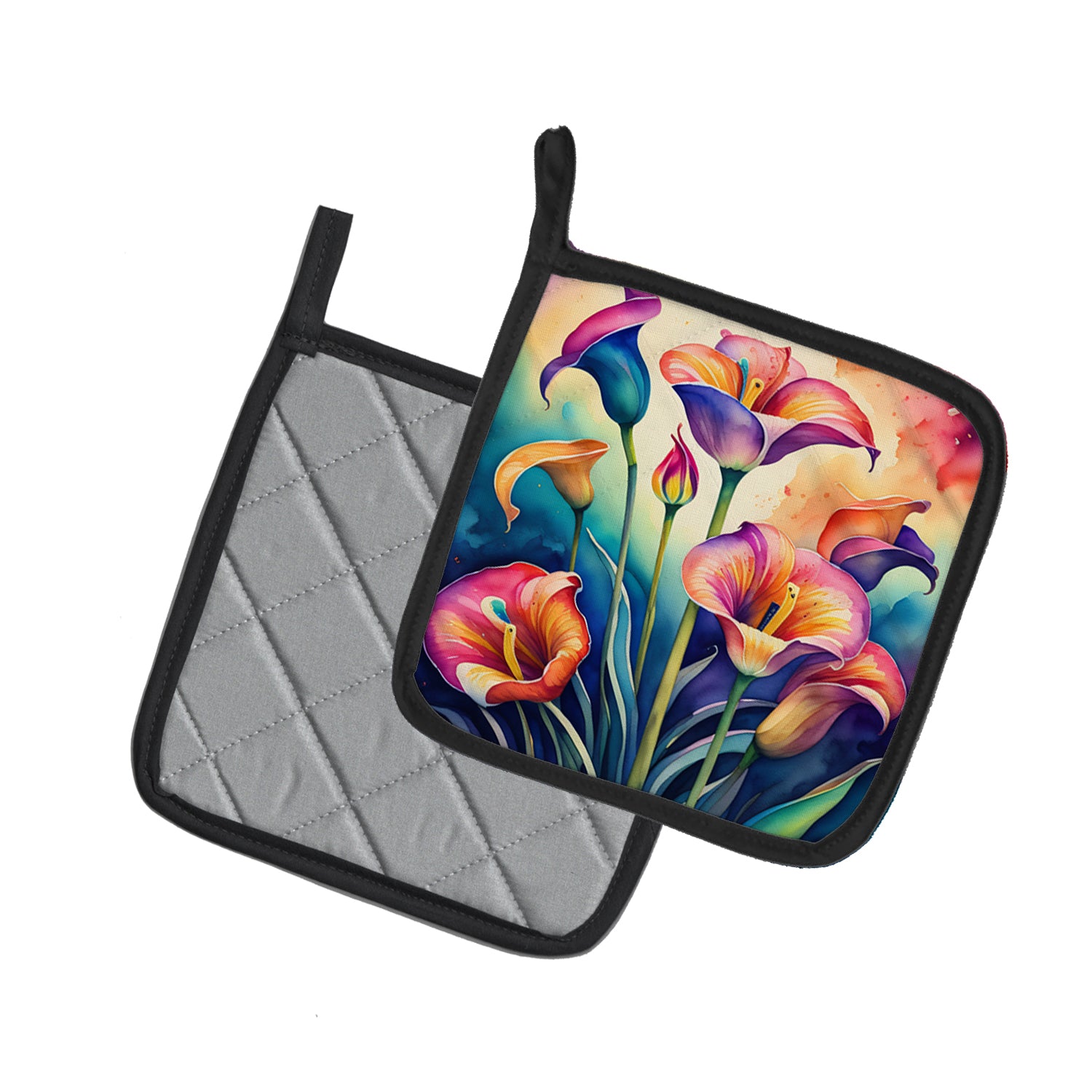 Buy this Colorful Calla Lilies Pair of Pot Holders