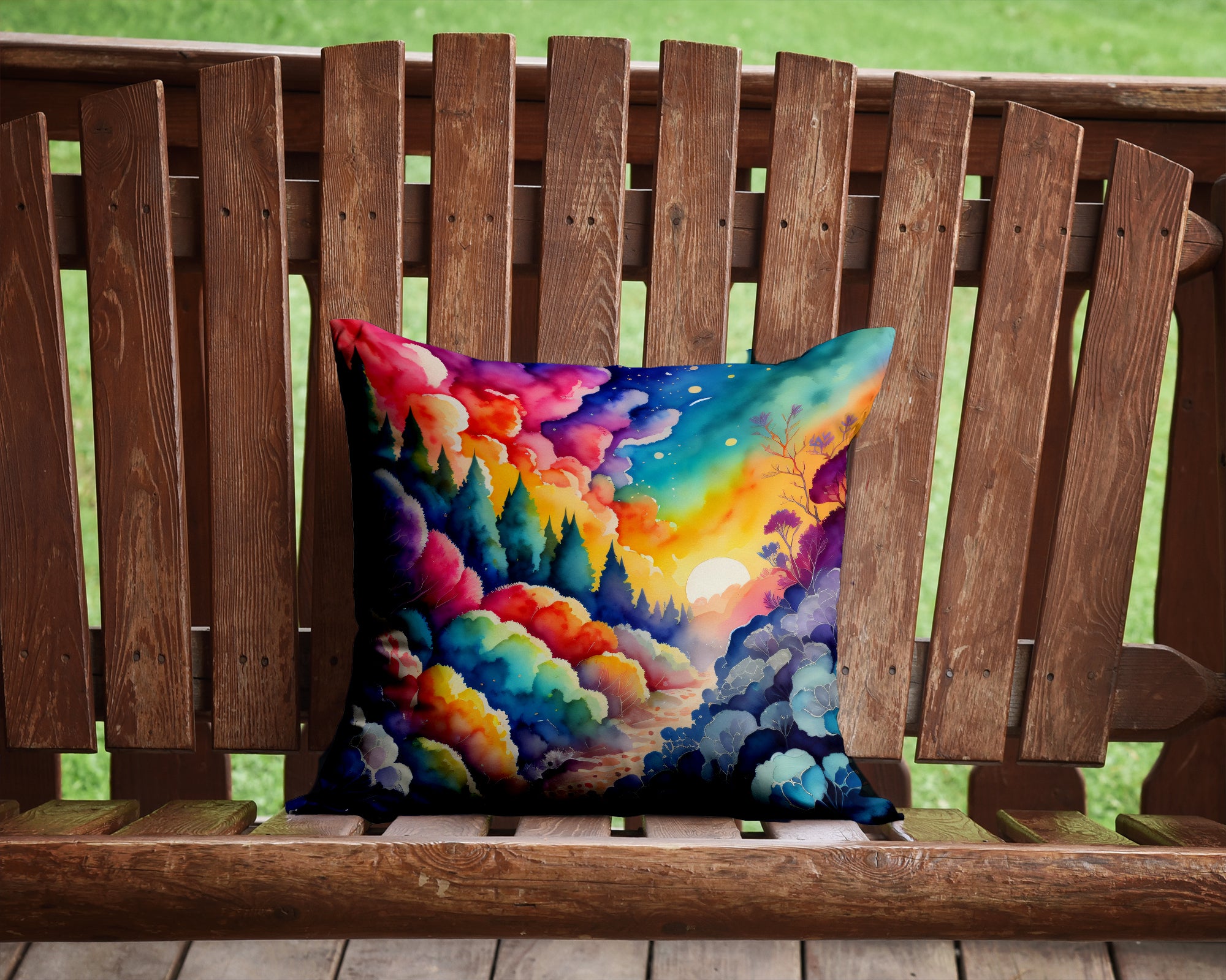 Colorful Dusty Miller Fabric Decorative Pillow  the-store.com.
