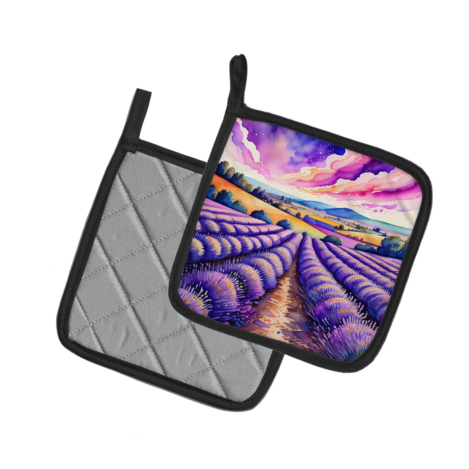 Buy this Colorful English Lavender Pair of Pot Holders