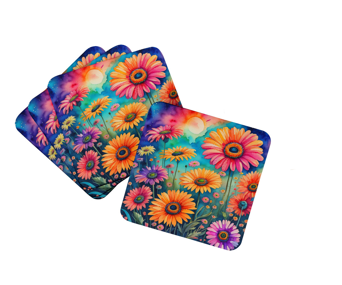 Buy this Colorful Gerbera Daisies Foam Coaster Set of 4