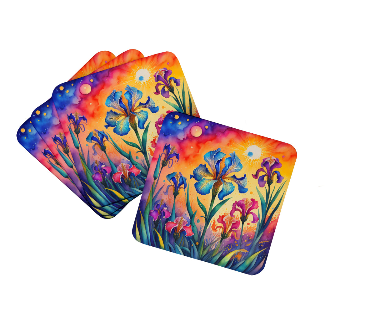 Buy this Colorful Iris Foam Coaster Set of 4