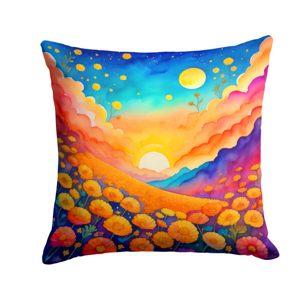 Buy this Colorful Marigolds Fabric Decorative Pillow