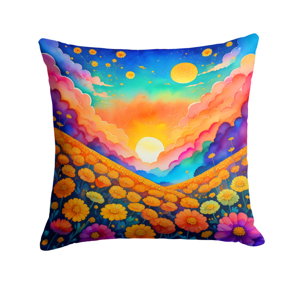 Buy this Colorful Marigolds Fabric Decorative Pillow