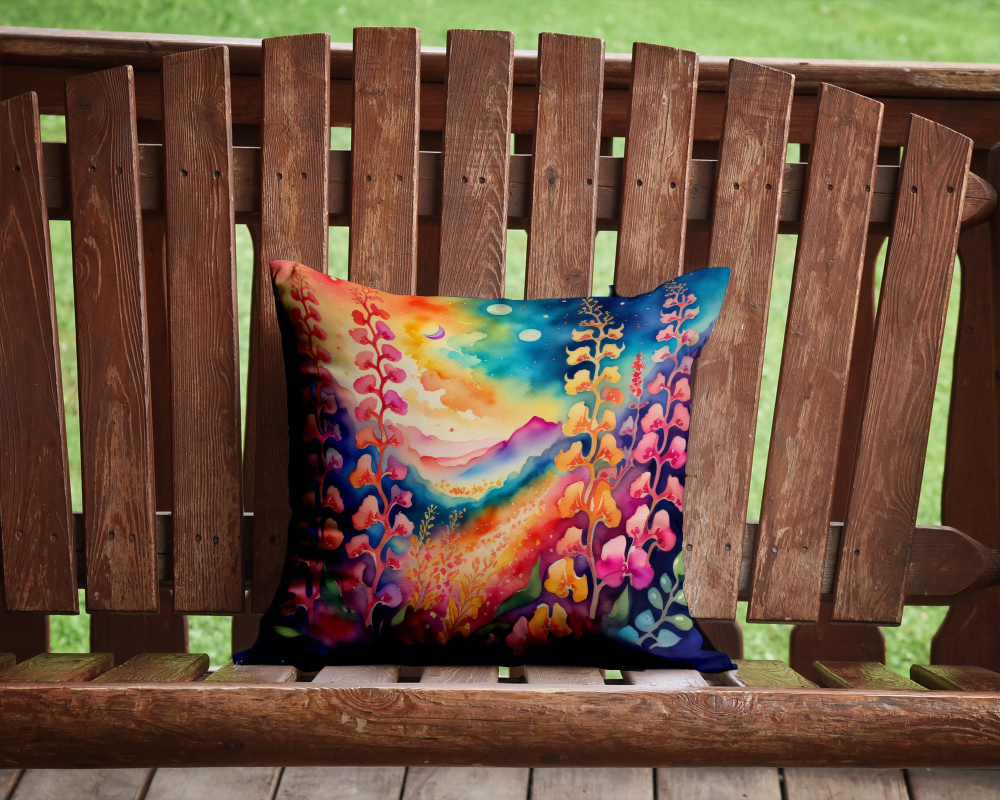 Buy this Colorful Snapdragon Fabric Decorative Pillow