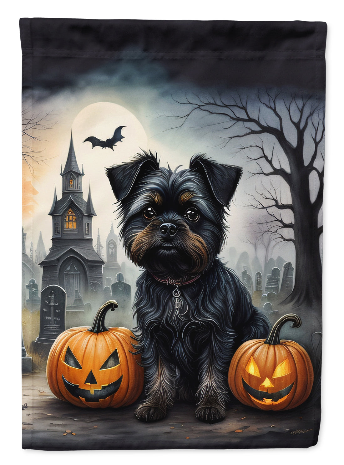 Buy this Affenpinscher Spooky Halloween Garden Flag