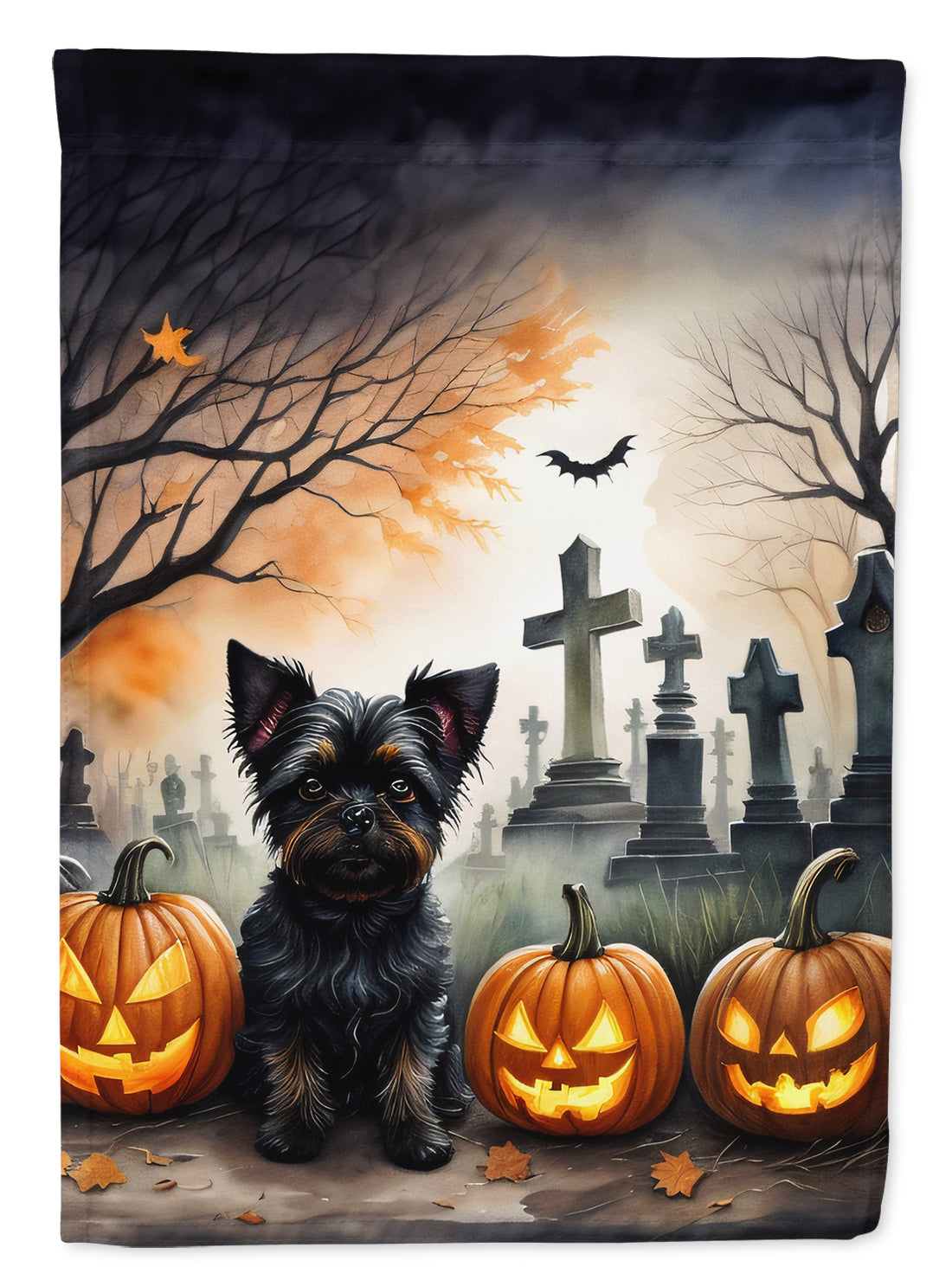 Buy this Affenpinscher Spooky Halloween House Flag