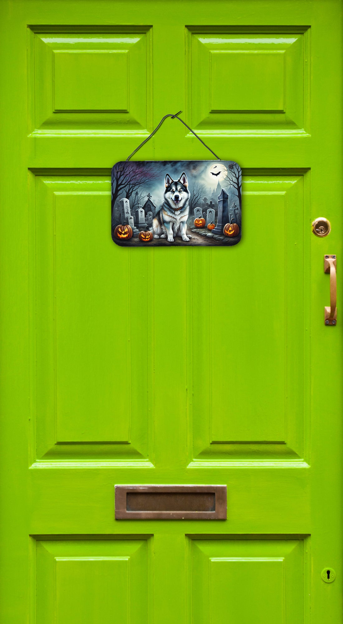 Buy this Alaskan Malamute Spooky Halloween Wall or Door Hanging Prints