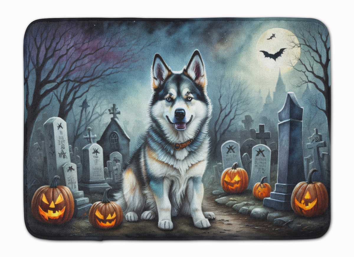 Buy this Alaskan Malamute Spooky Halloween Memory Foam Kitchen Mat