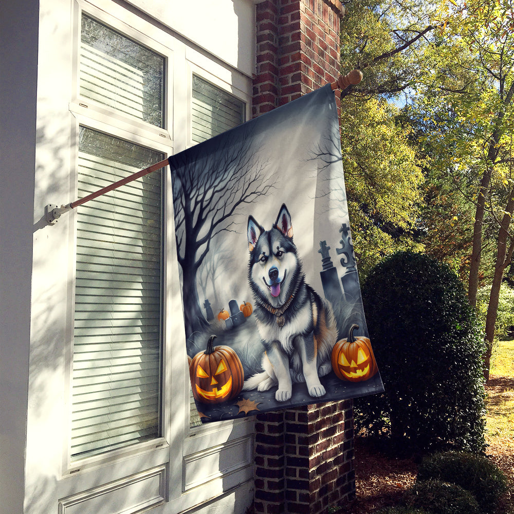 Buy this Alaskan Malamute Spooky Halloween House Flag