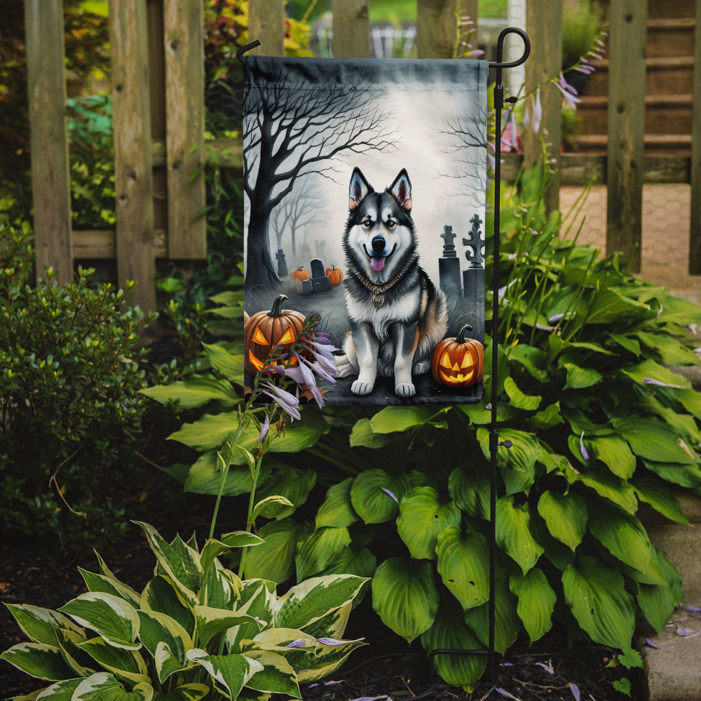 Alaskan Malamute Spooky Halloween Garden Flag  the-store.com.