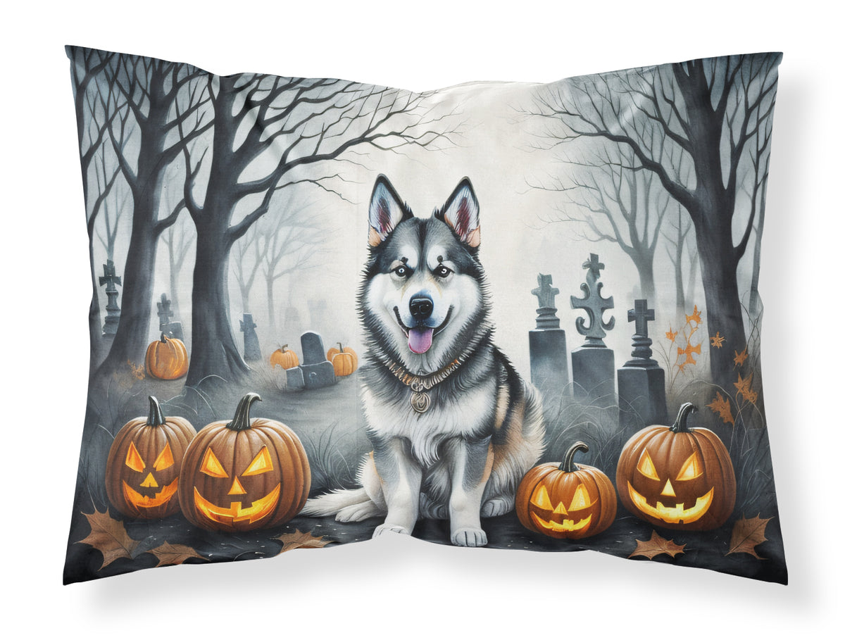 Buy this Alaskan Malamute Spooky Halloween Fabric Standard Pillowcase