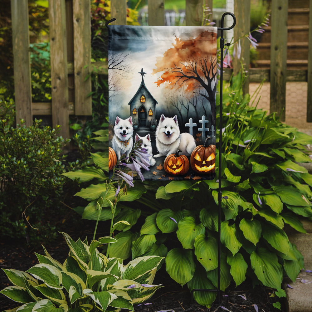 Buy this American Eskimo Spooky Halloween Garden Flag