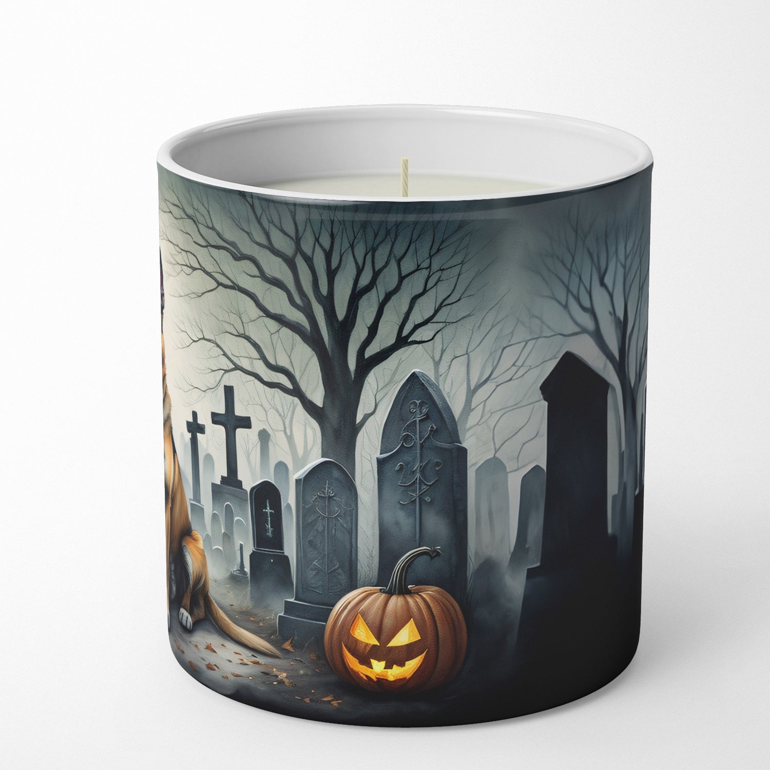 Belgian Malinois Spooky Halloween Decorative Soy Candle