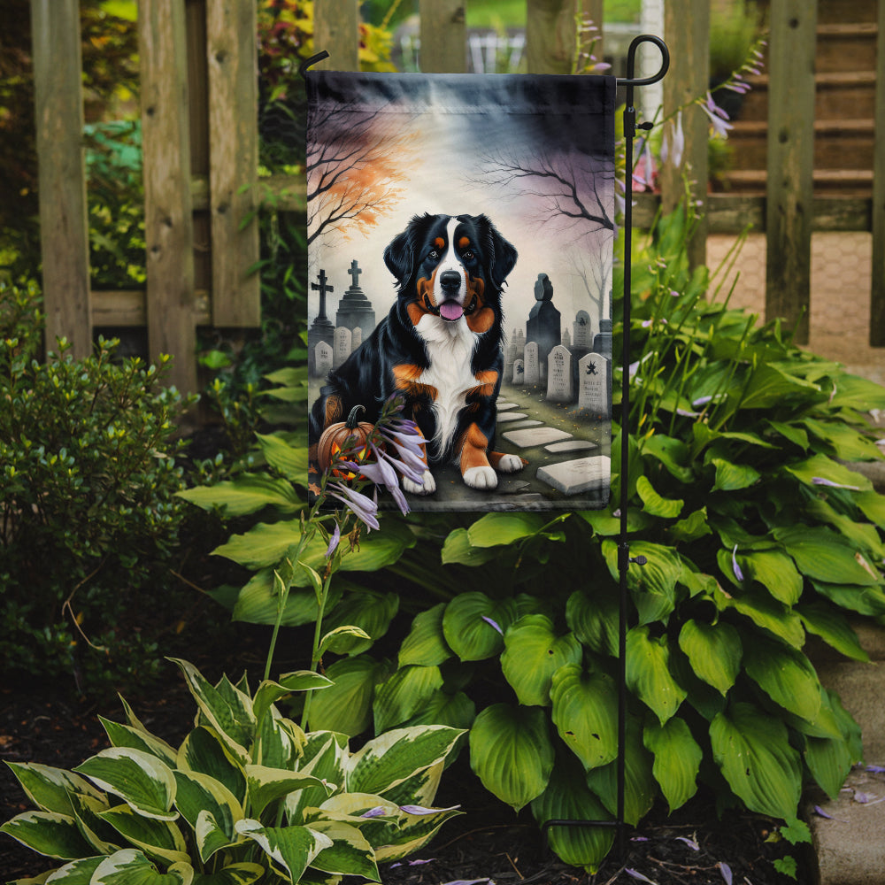 Buy this Bernese Mountain Dog Spooky Halloween Garden Flag