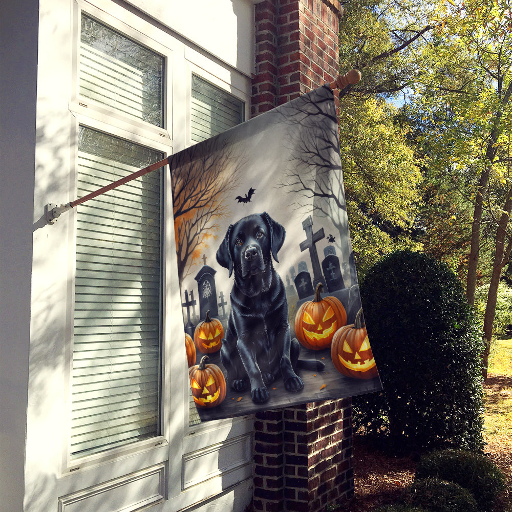 Buy this Black Labrador Retriever Spooky Halloween House Flag