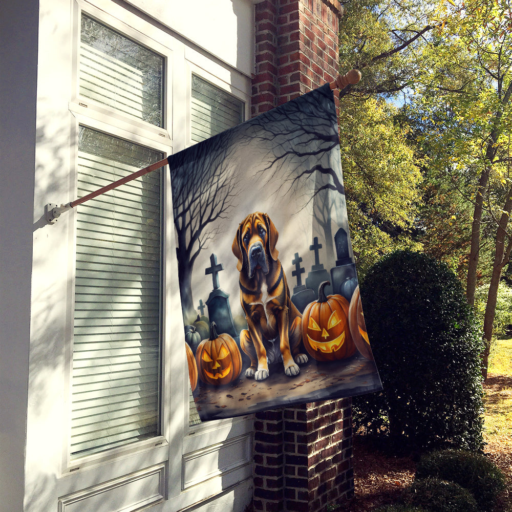 Bloodhound Spooky Halloween House Flag  the-store.com.