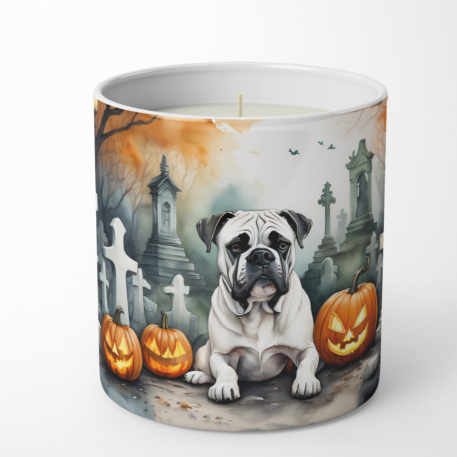 Buy this Boxer Spooky Halloween Decorative Soy Candle