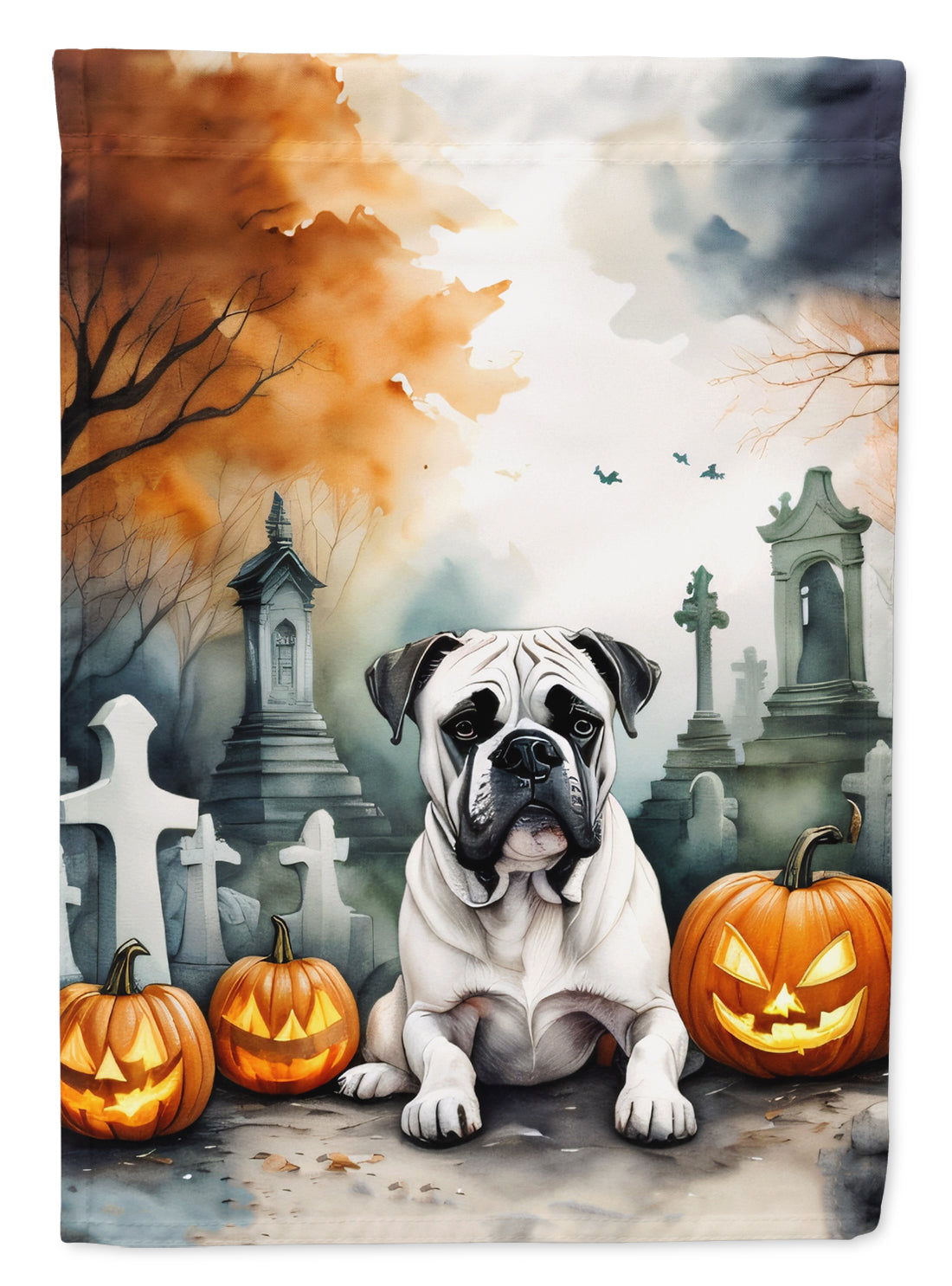 Buy this Boxer Spooky Halloween House Flag