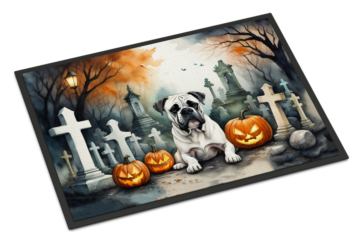 Buy this Boxer Spooky Halloween Indoor or Outdoor Mat 24x36