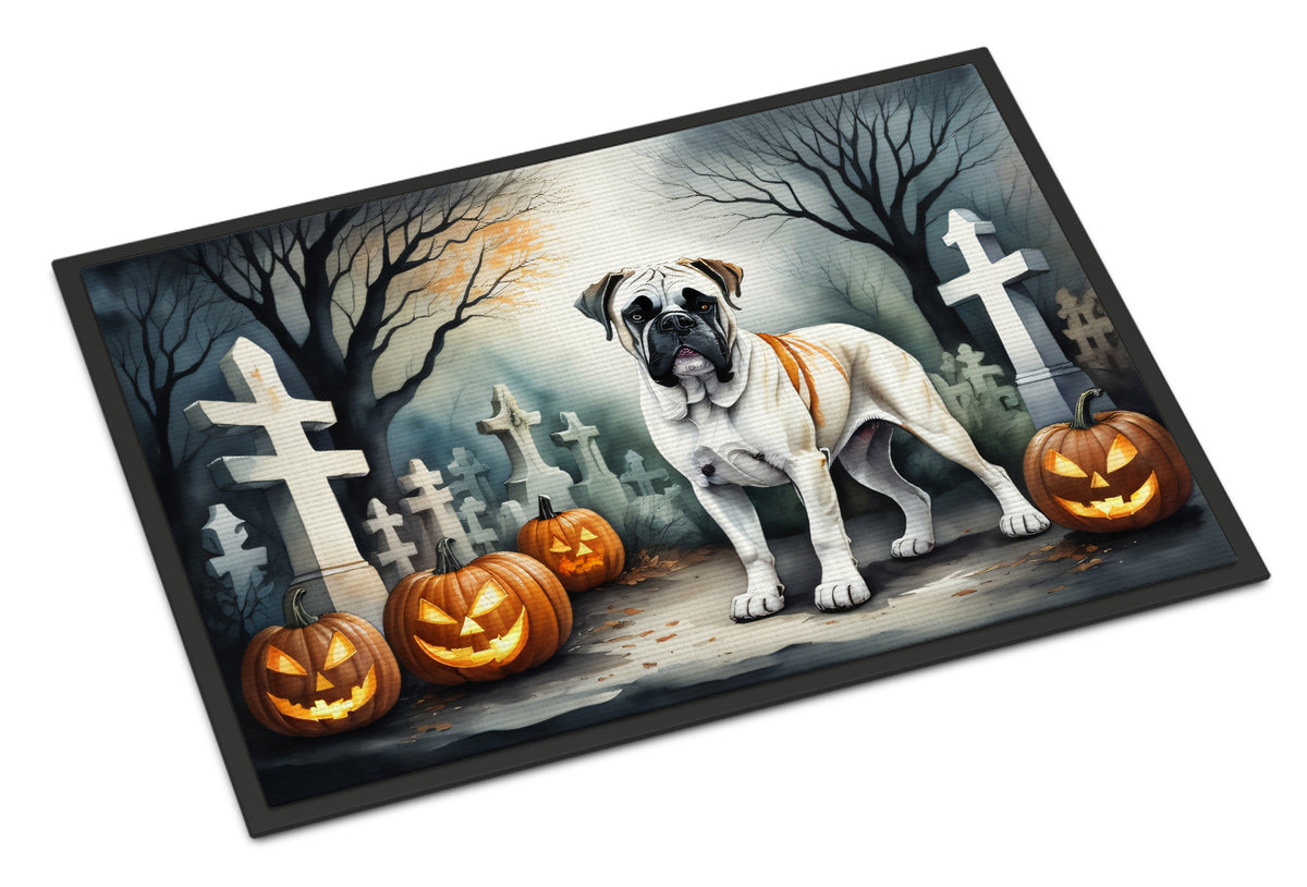 Buy this Boxer Spooky Halloween Indoor or Outdoor Mat 24x36