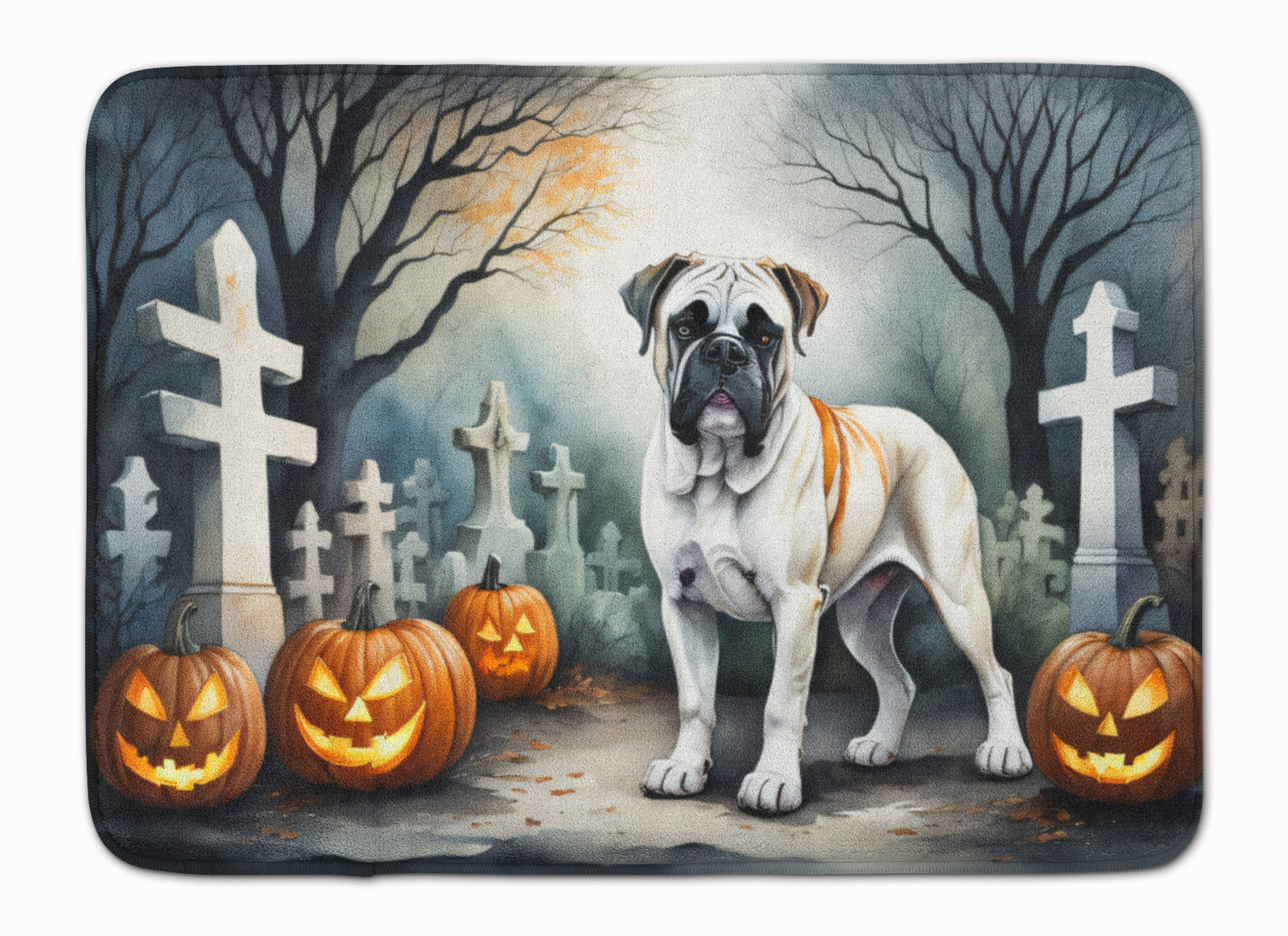 Buy this Boxer Spooky Halloween Memory Foam Kitchen Mat