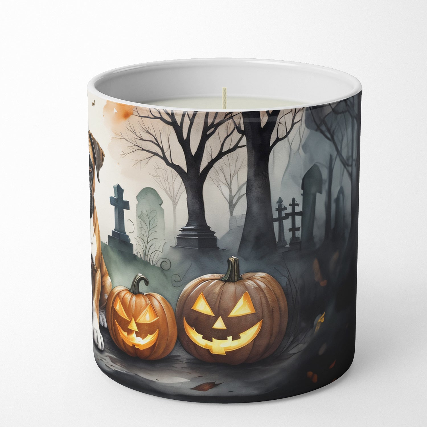 Boxer Spooky Halloween Decorative Soy Candle