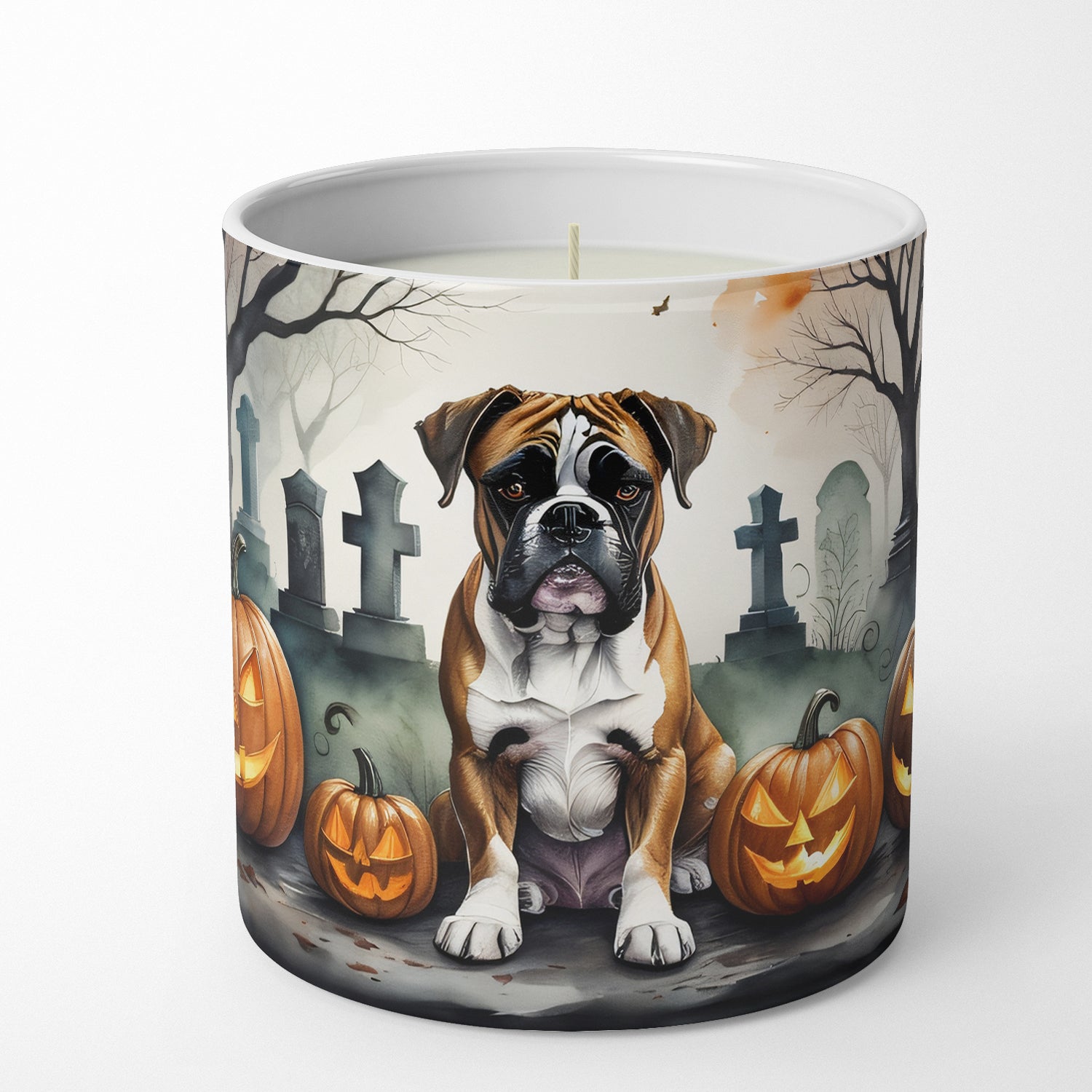 Buy this Boxer Spooky Halloween Decorative Soy Candle