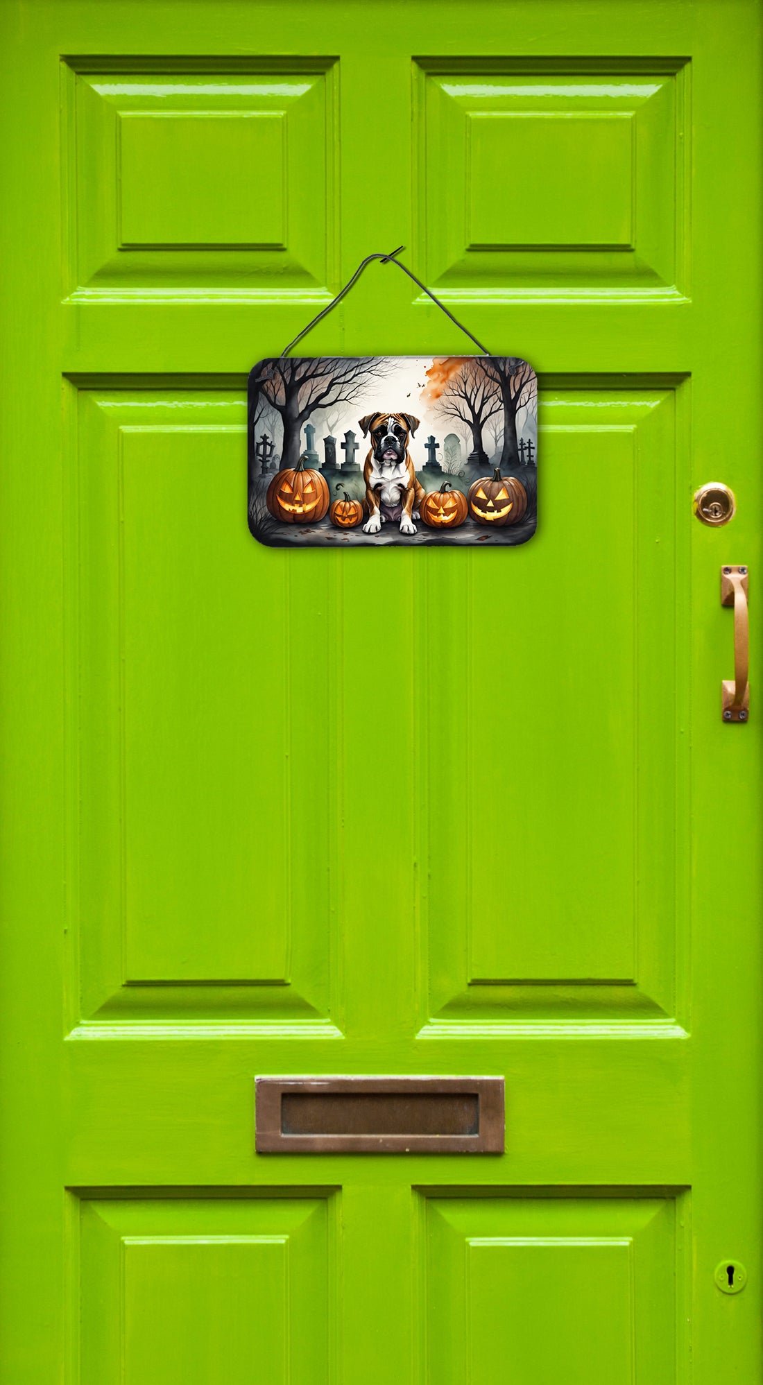 Boxer Spooky Halloween Wall or Door Hanging Prints