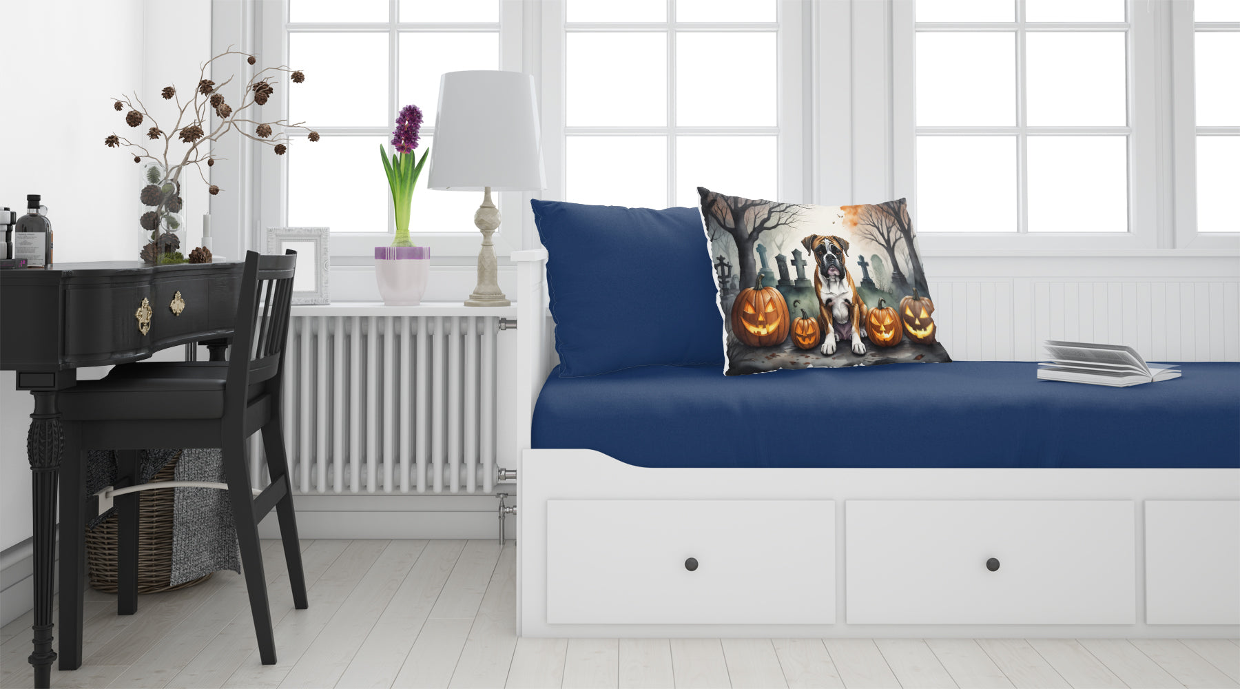 Buy this Boxer Spooky Halloween Fabric Standard Pillowcase