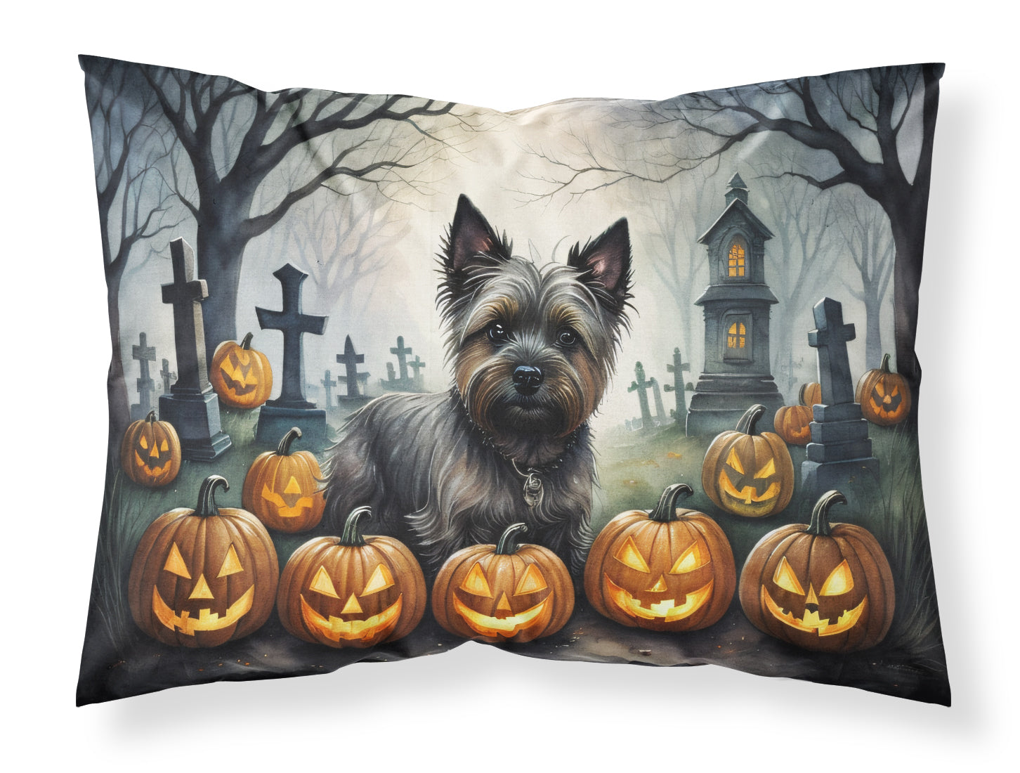 Buy this Cairn Terrier Spooky Halloween Fabric Standard Pillowcase