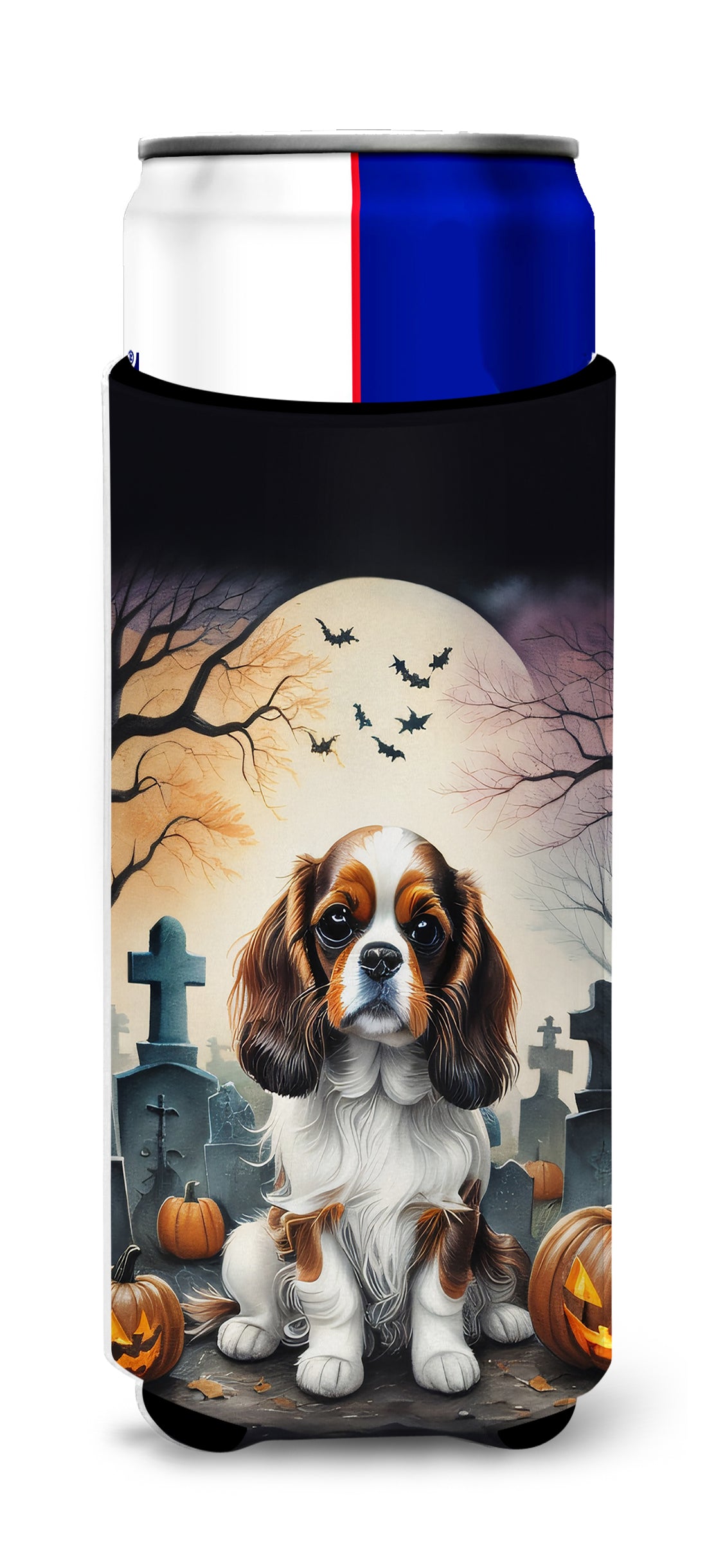 Buy this Cavalier Spaniel Spooky Halloween Hugger for Ultra Slim Cans