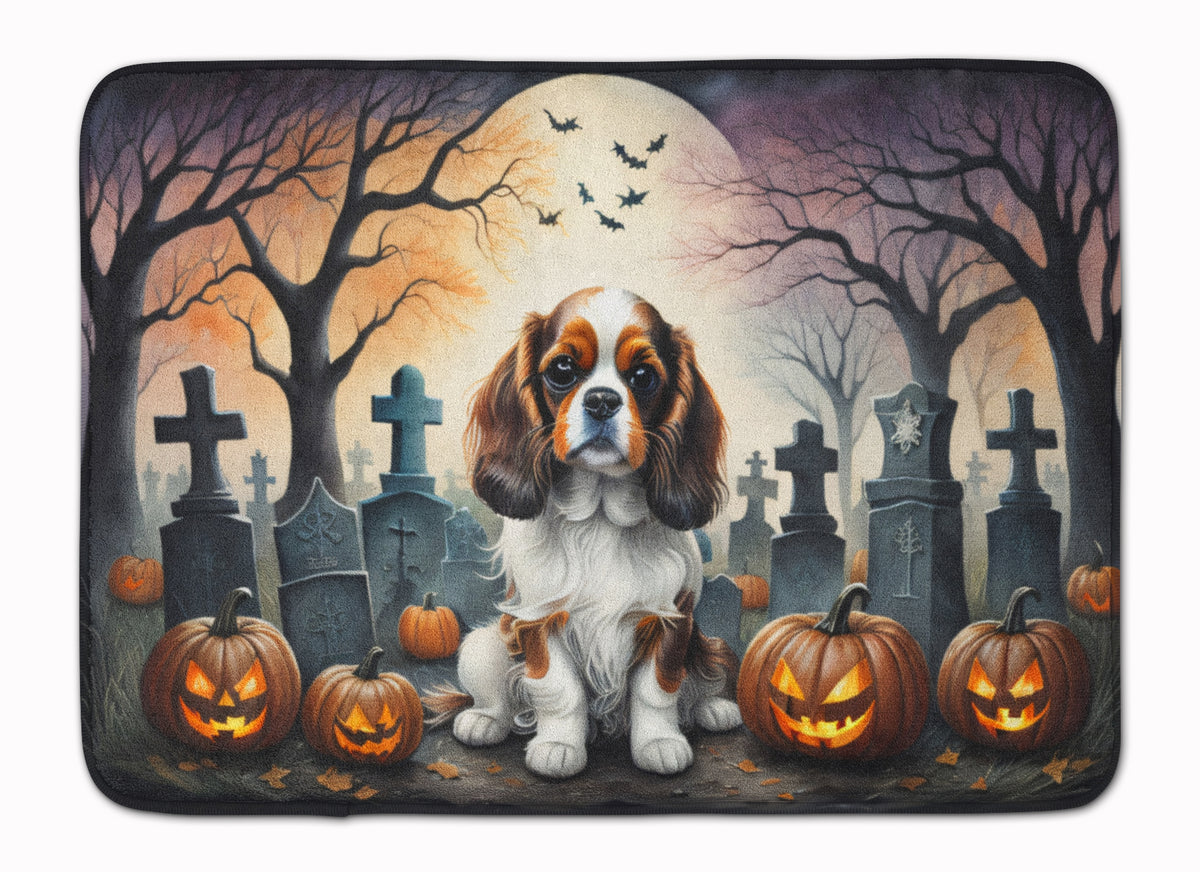 Buy this Cavalier Spaniel Spooky Halloween Memory Foam Kitchen Mat