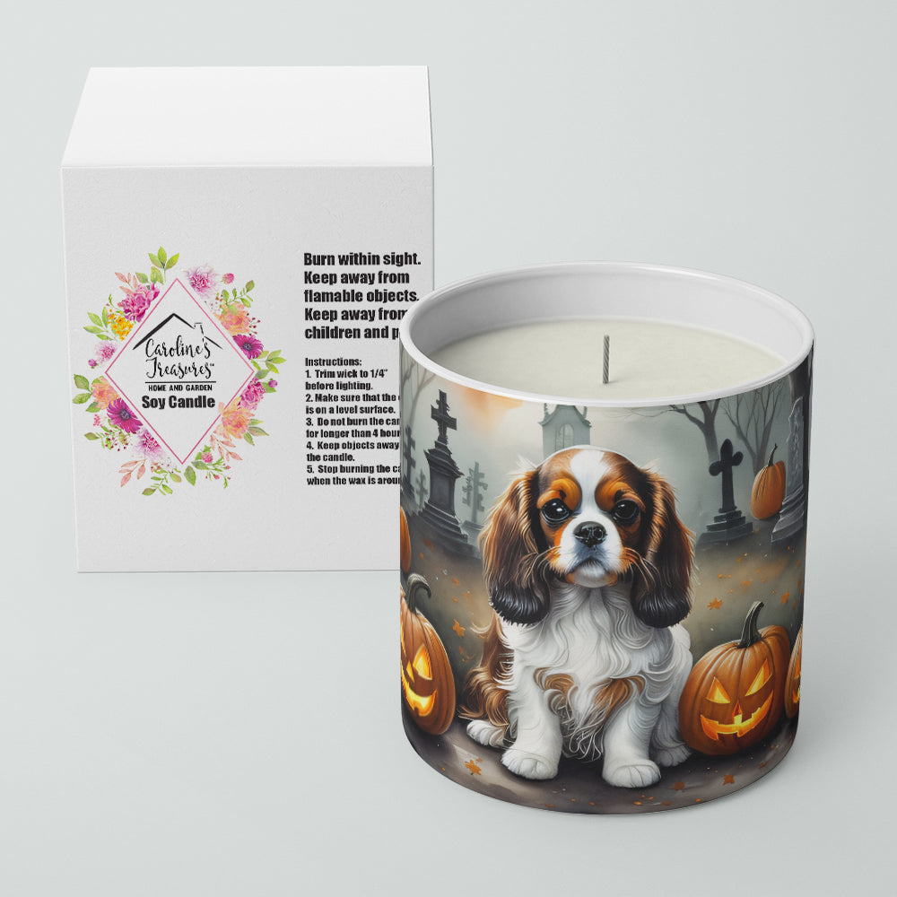 Cavalier Spaniel Spooky Halloween Decorative Soy Candle