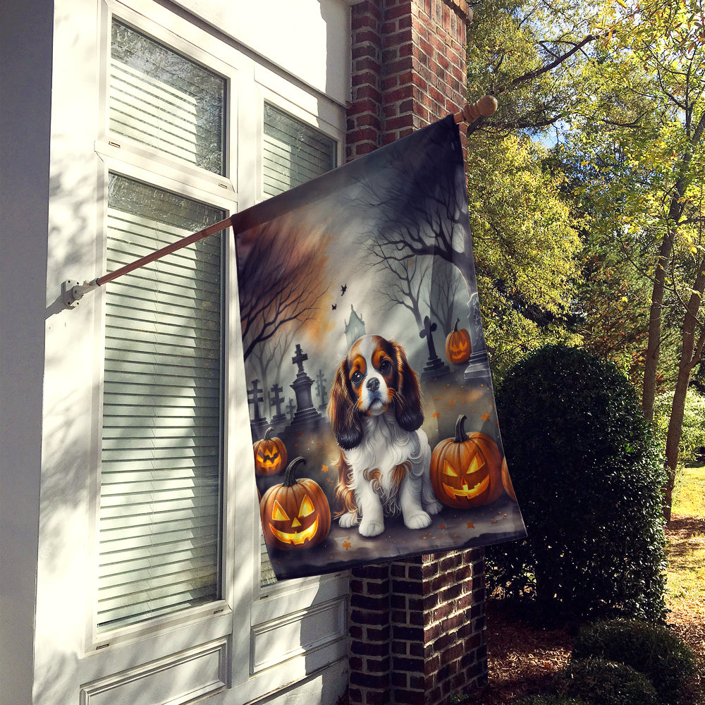 Buy this Cavalier Spaniel Spooky Halloween House Flag