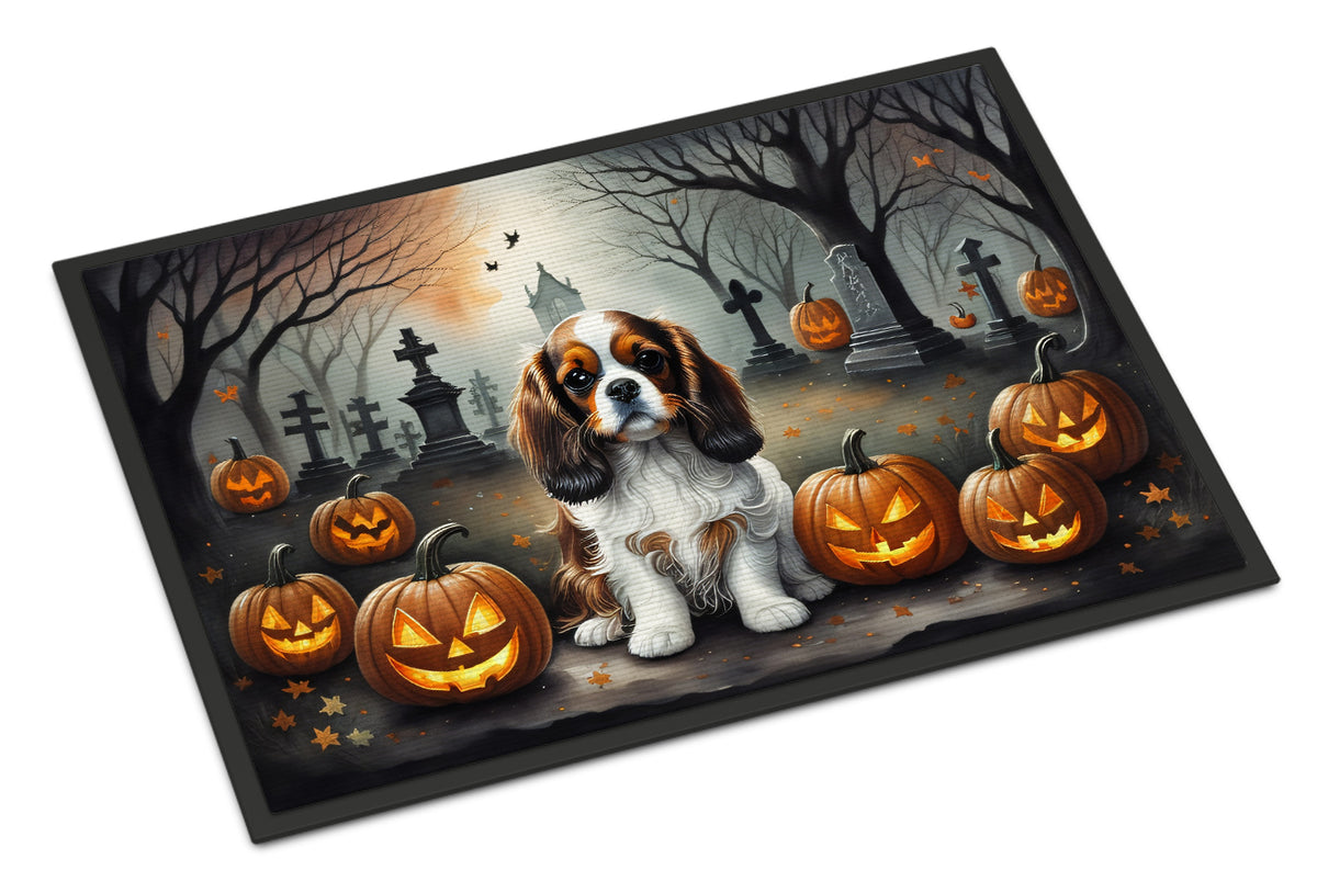 Buy this Cavalier Spaniel Spooky Halloween Indoor or Outdoor Mat 24x36